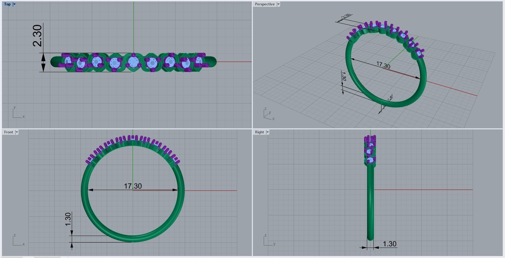 ring code 347 3D print model_1