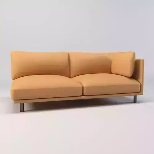 Modern minimalist studio corner sofa