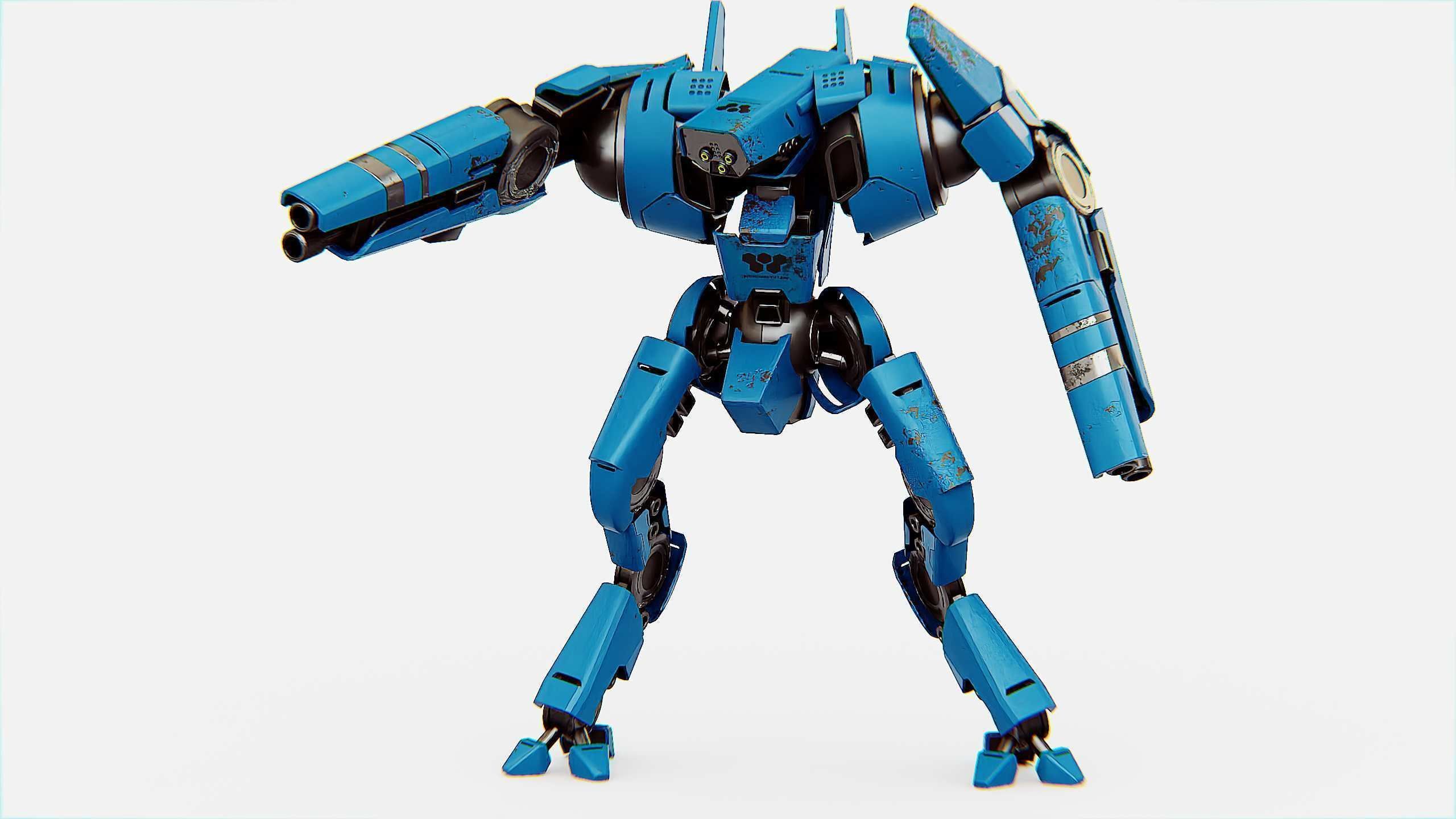 BATTLE DROID DOMIAN Rigged for Unreal Engine - Unity - MIXAMO 3D model_2