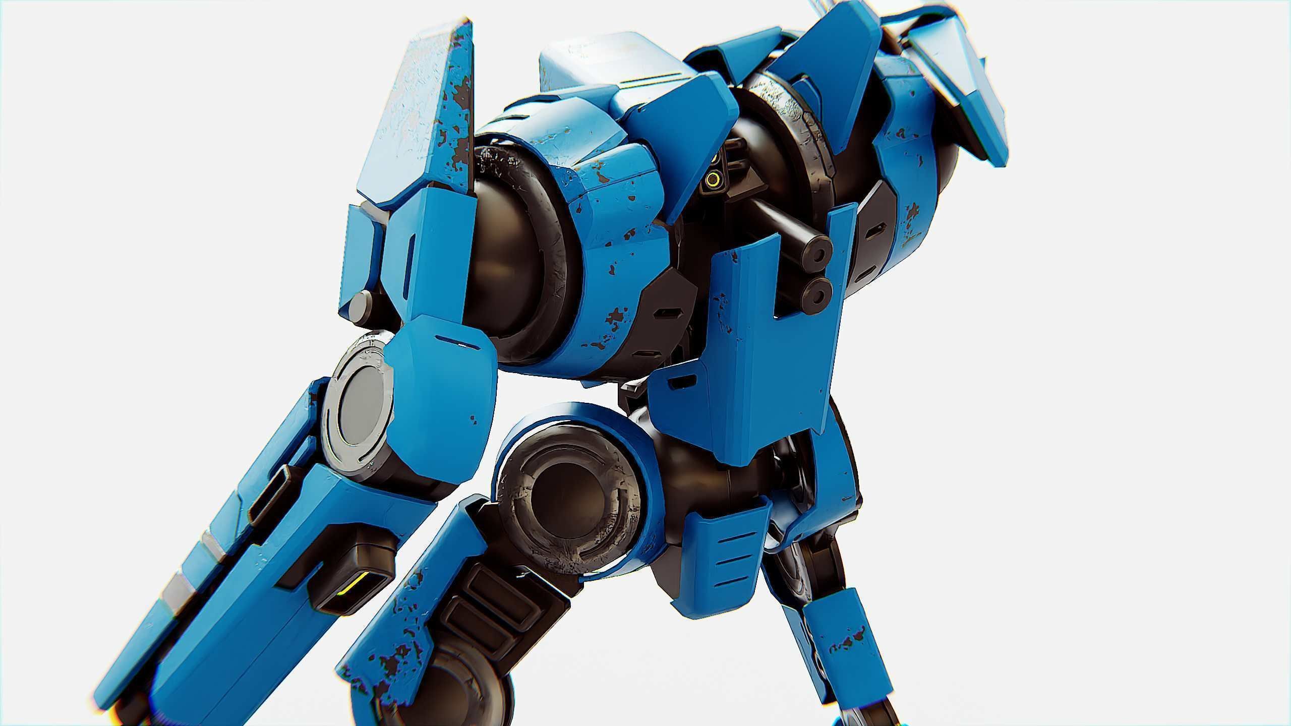 BATTLE DROID DOMIAN Rigged for Unreal Engine - Unity - MIXAMO 3D model_25