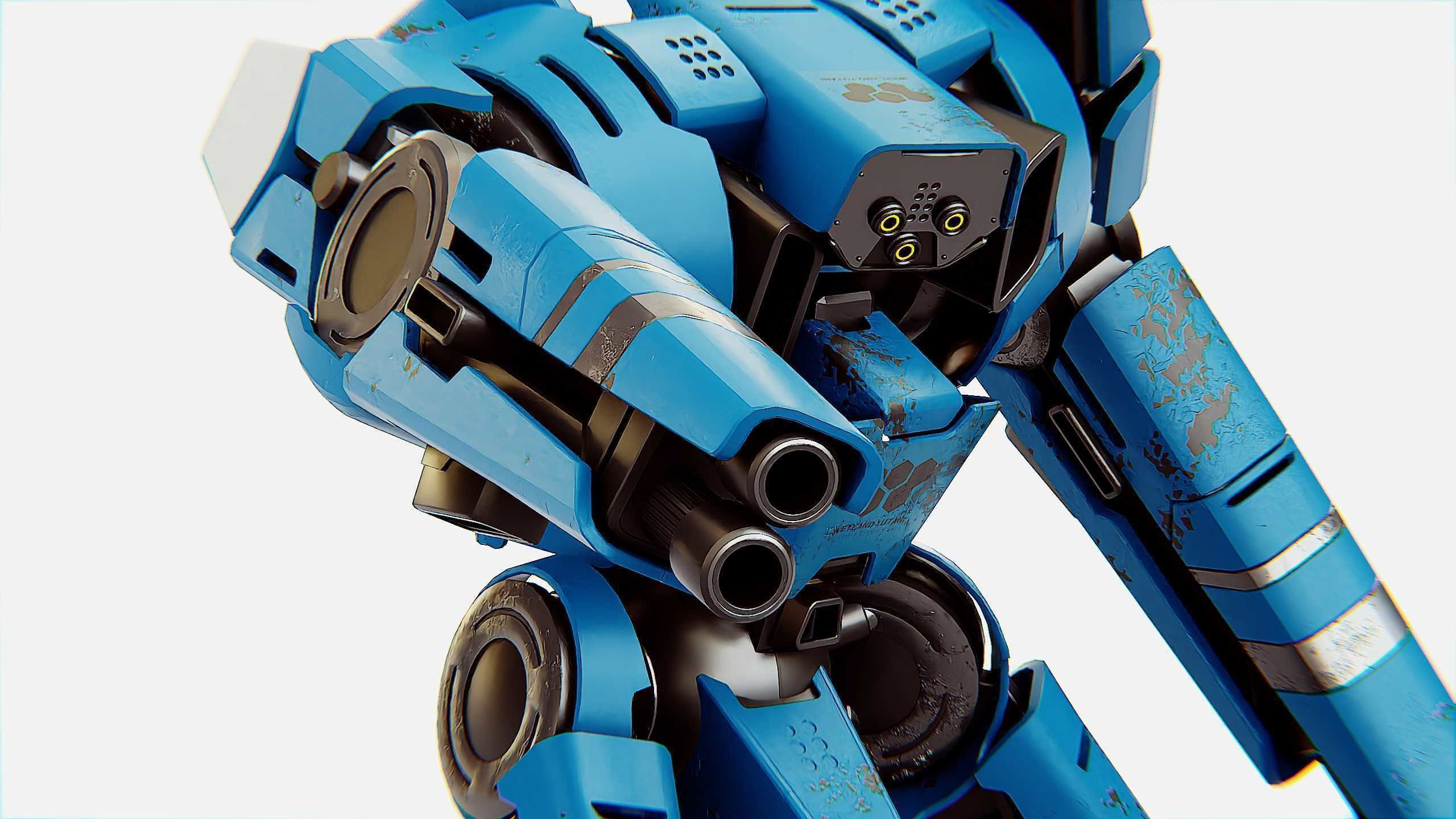 BATTLE DROID DOMIAN Rigged for Unreal Engine - Unity - MIXAMO 3D model_26