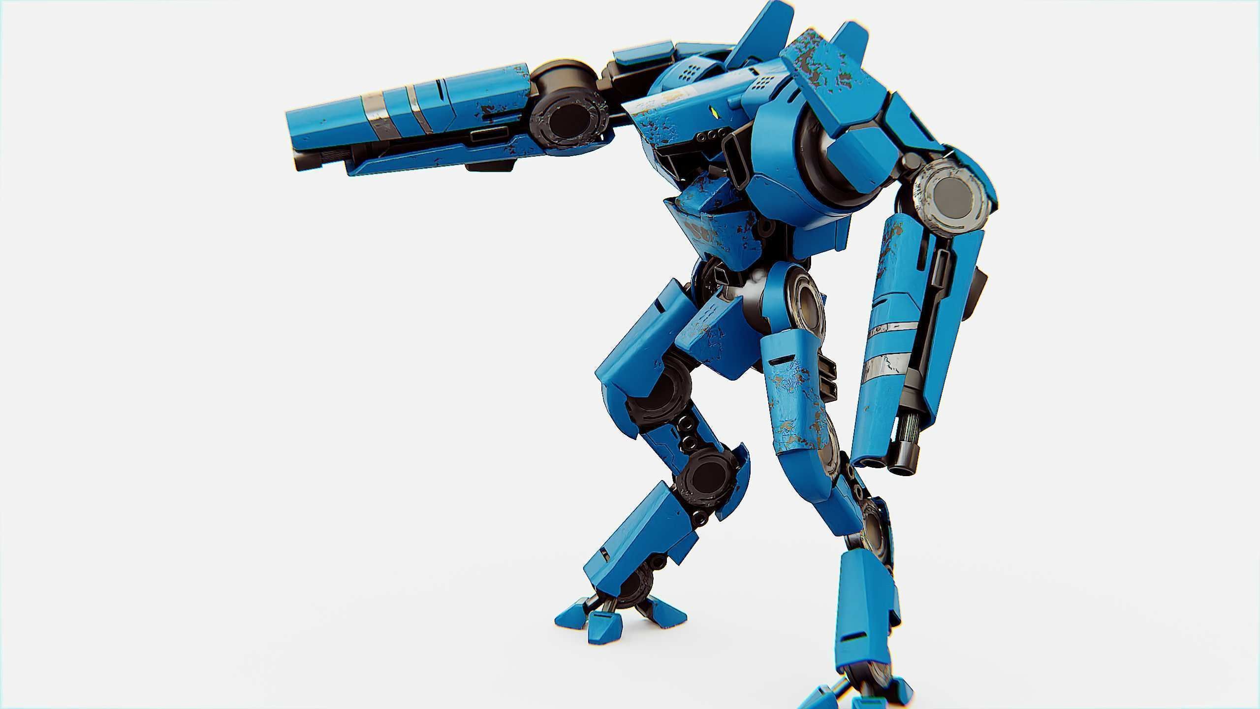 BATTLE DROID DOMIAN Rigged for Unreal Engine - Unity - MIXAMO 3D model_5