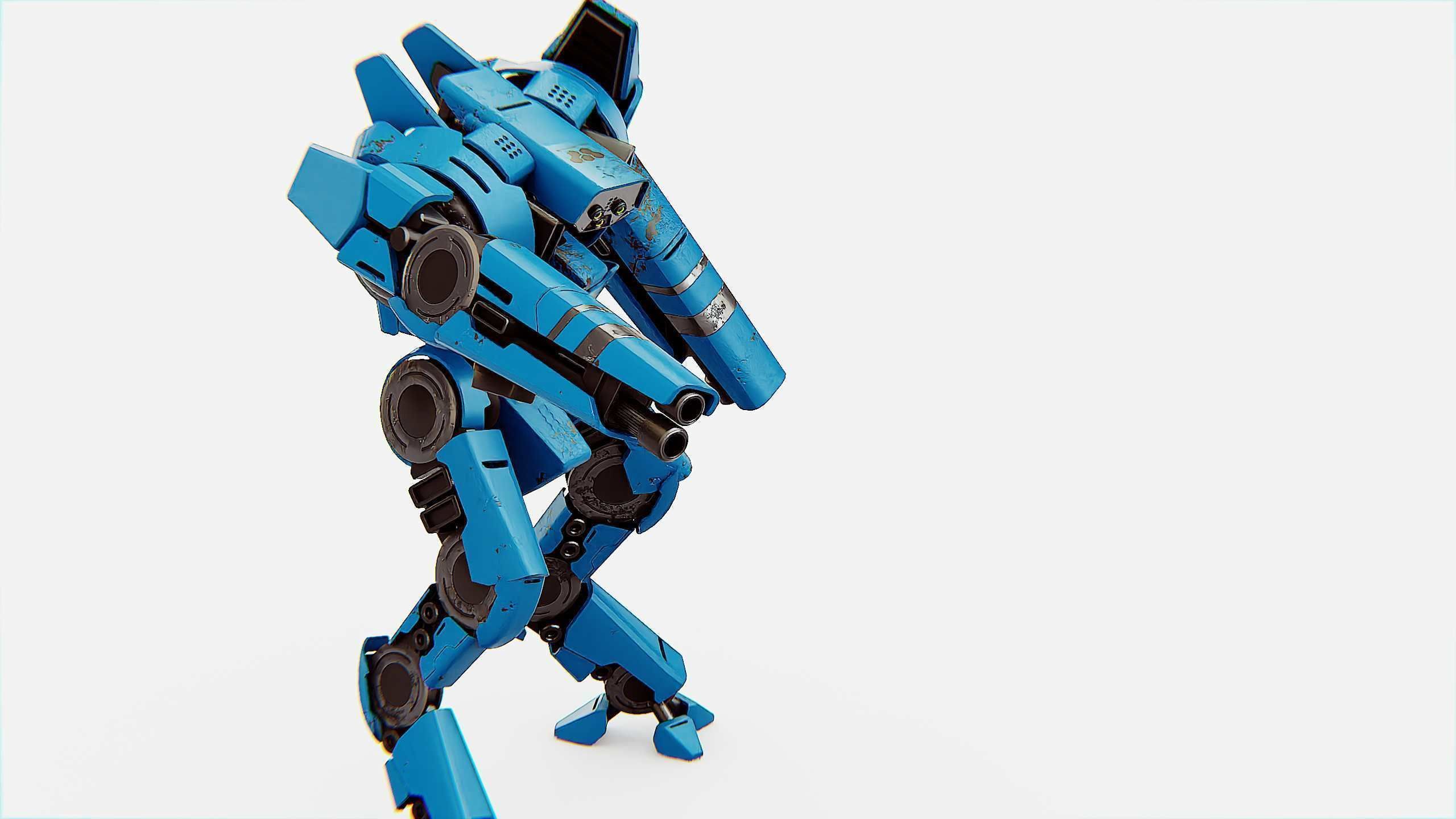 BATTLE DROID DOMIAN Rigged for Unreal Engine - Unity - MIXAMO 3D model_19