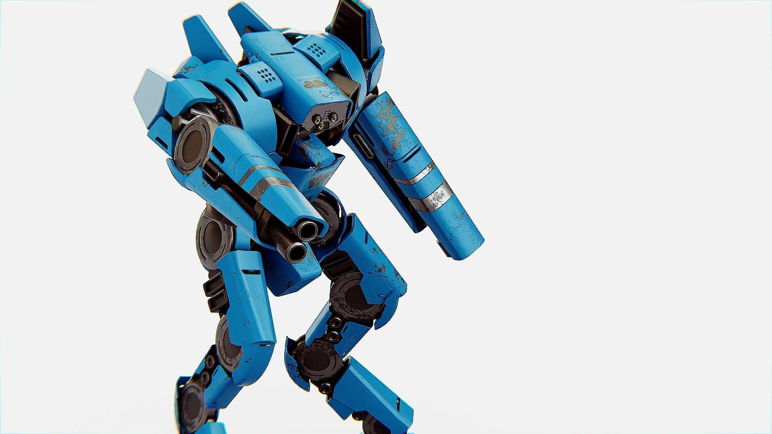 BATTLE DROID DOMIAN Rigged for Unreal Engine - Unity - MIXAMO 3D model_20