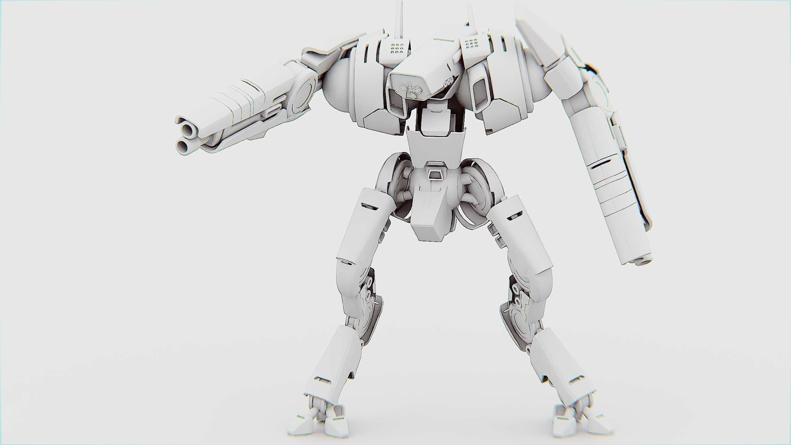 BATTLE DROID DOMIAN Rigged for Unreal Engine - Unity - MIXAMO 3D model_32