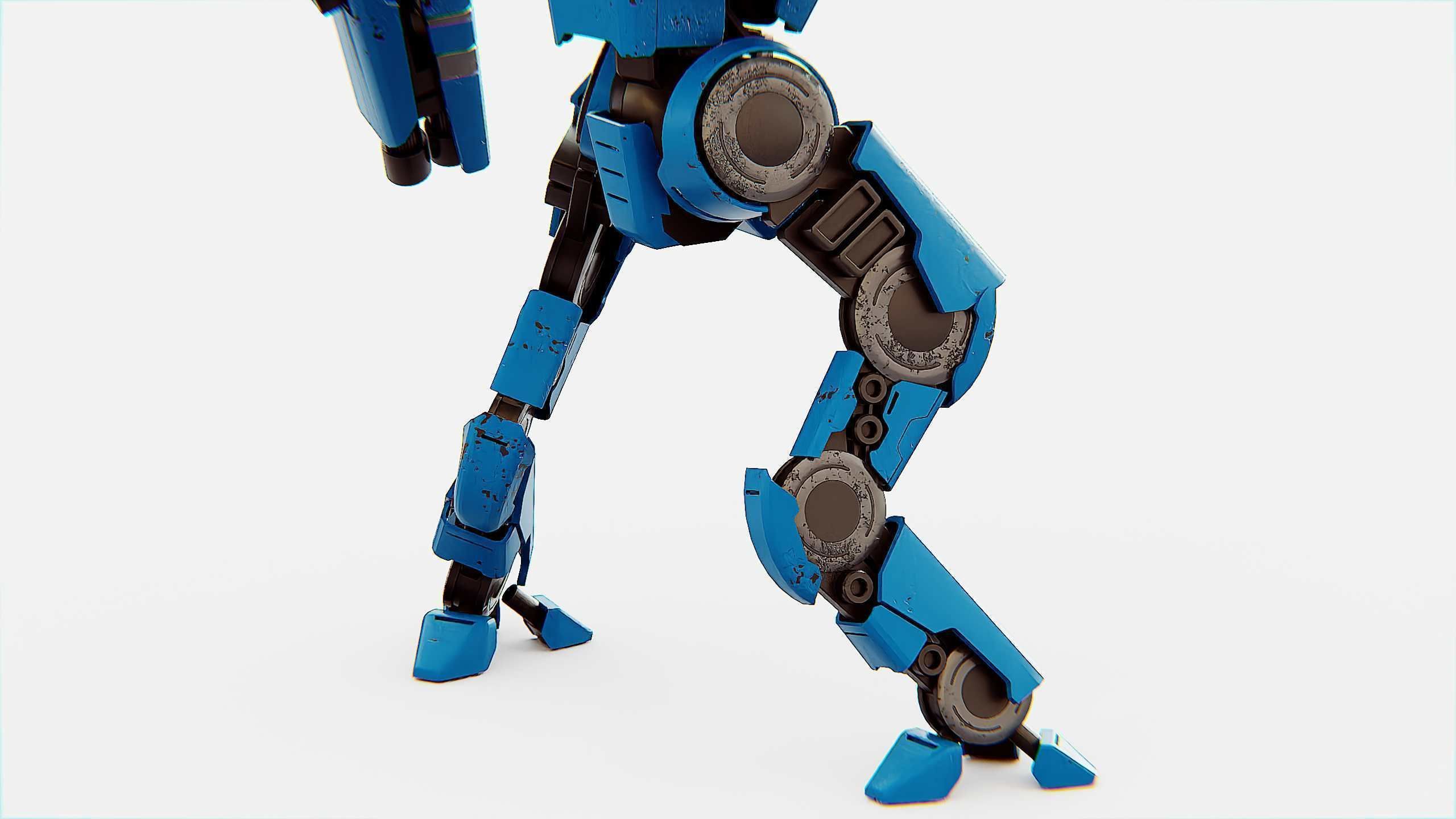 BATTLE DROID DOMIAN Rigged for Unreal Engine - Unity - MIXAMO 3D model_28