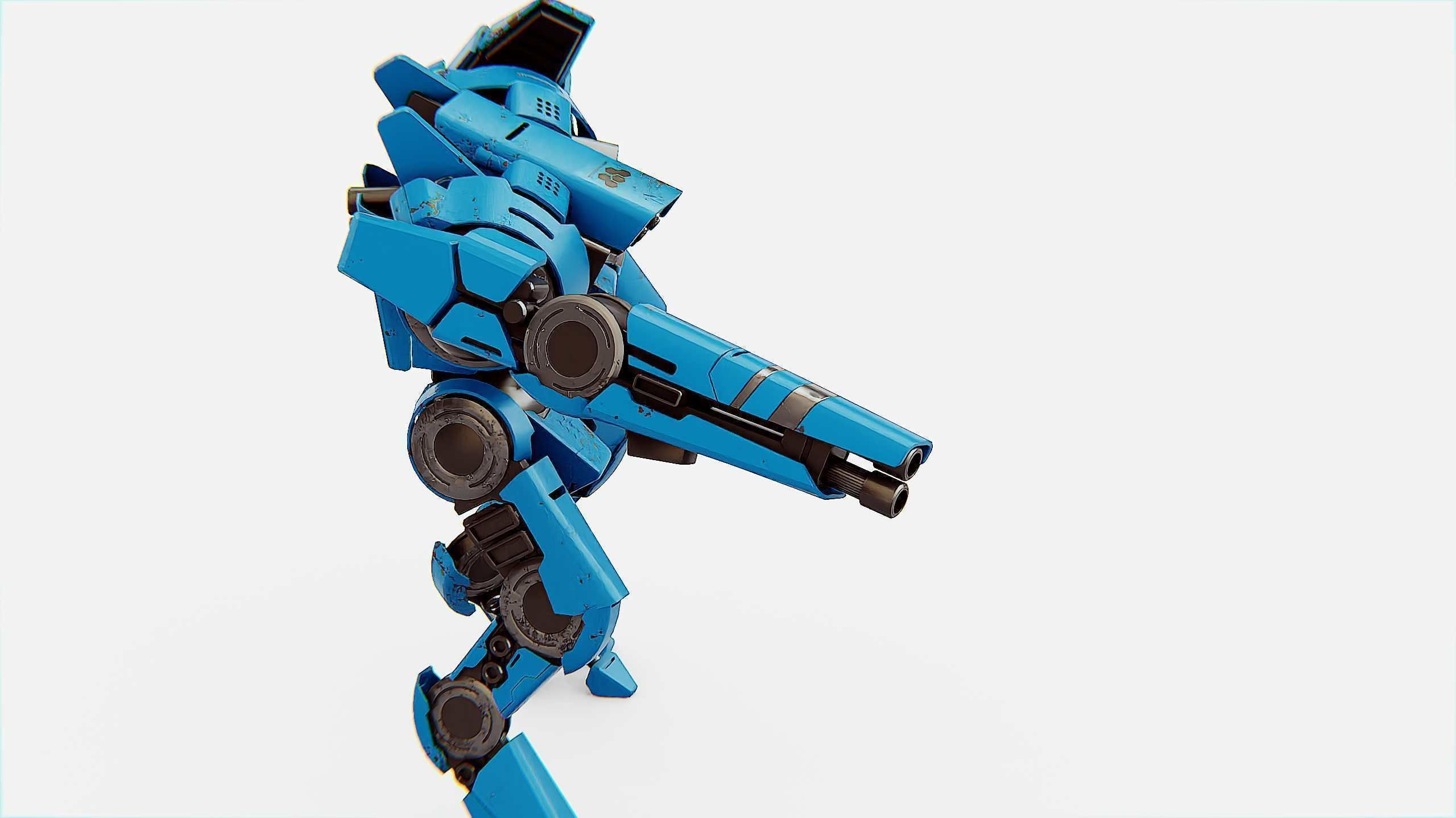 BATTLE DROID DOMIAN Rigged for Unreal Engine - Unity - MIXAMO 3D model_18