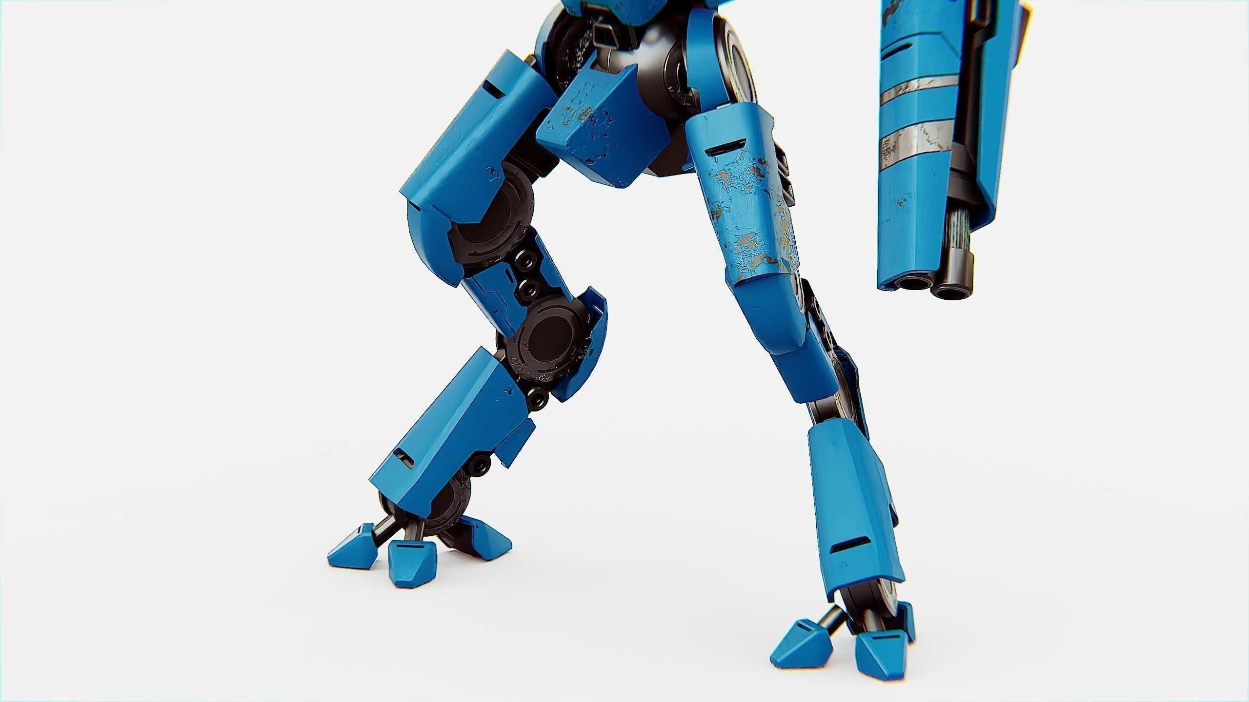 BATTLE DROID DOMIAN Rigged for Unreal Engine - Unity - MIXAMO 3D model_27