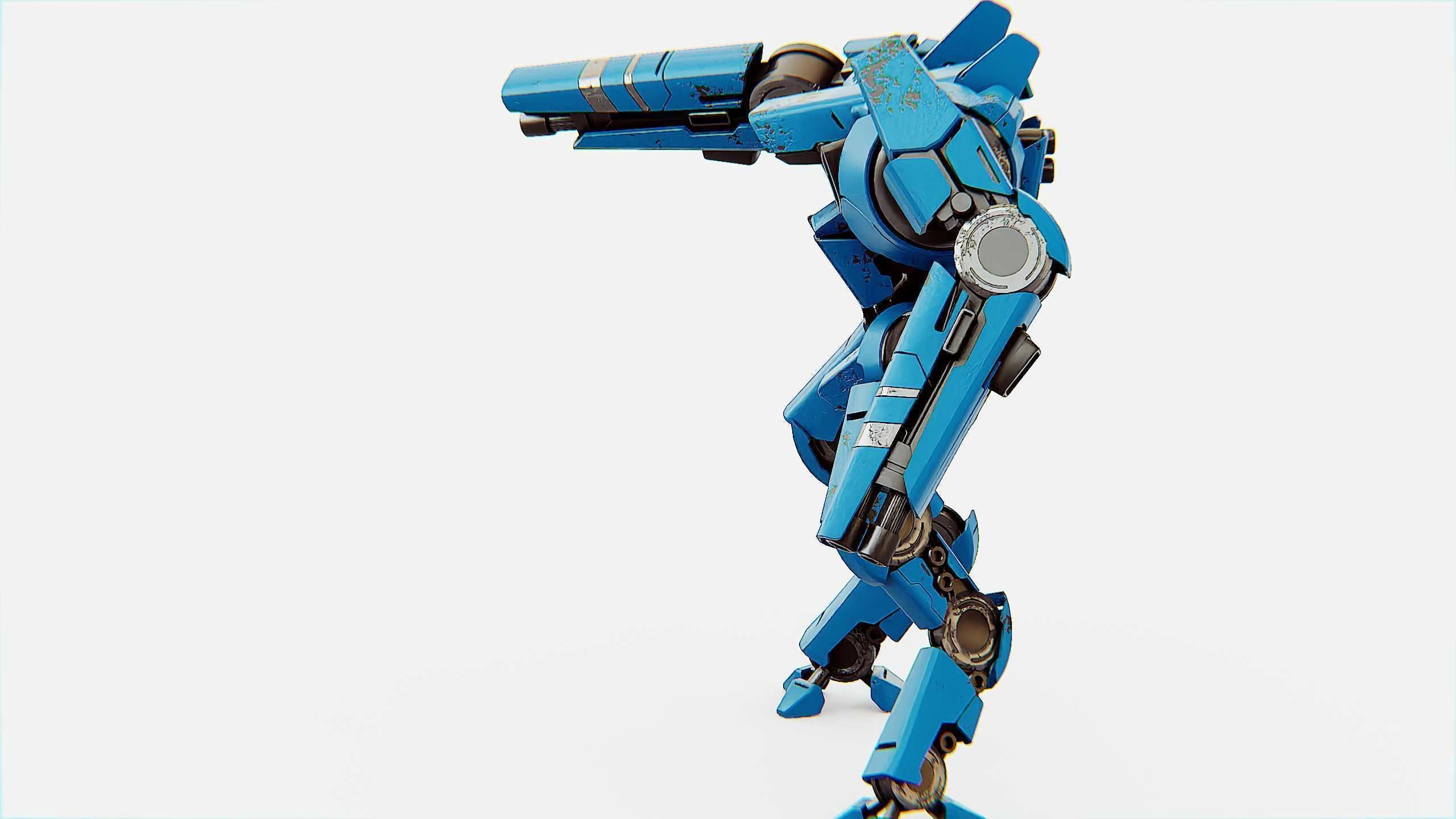 BATTLE DROID DOMIAN Rigged for Unreal Engine - Unity - MIXAMO 3D model_7