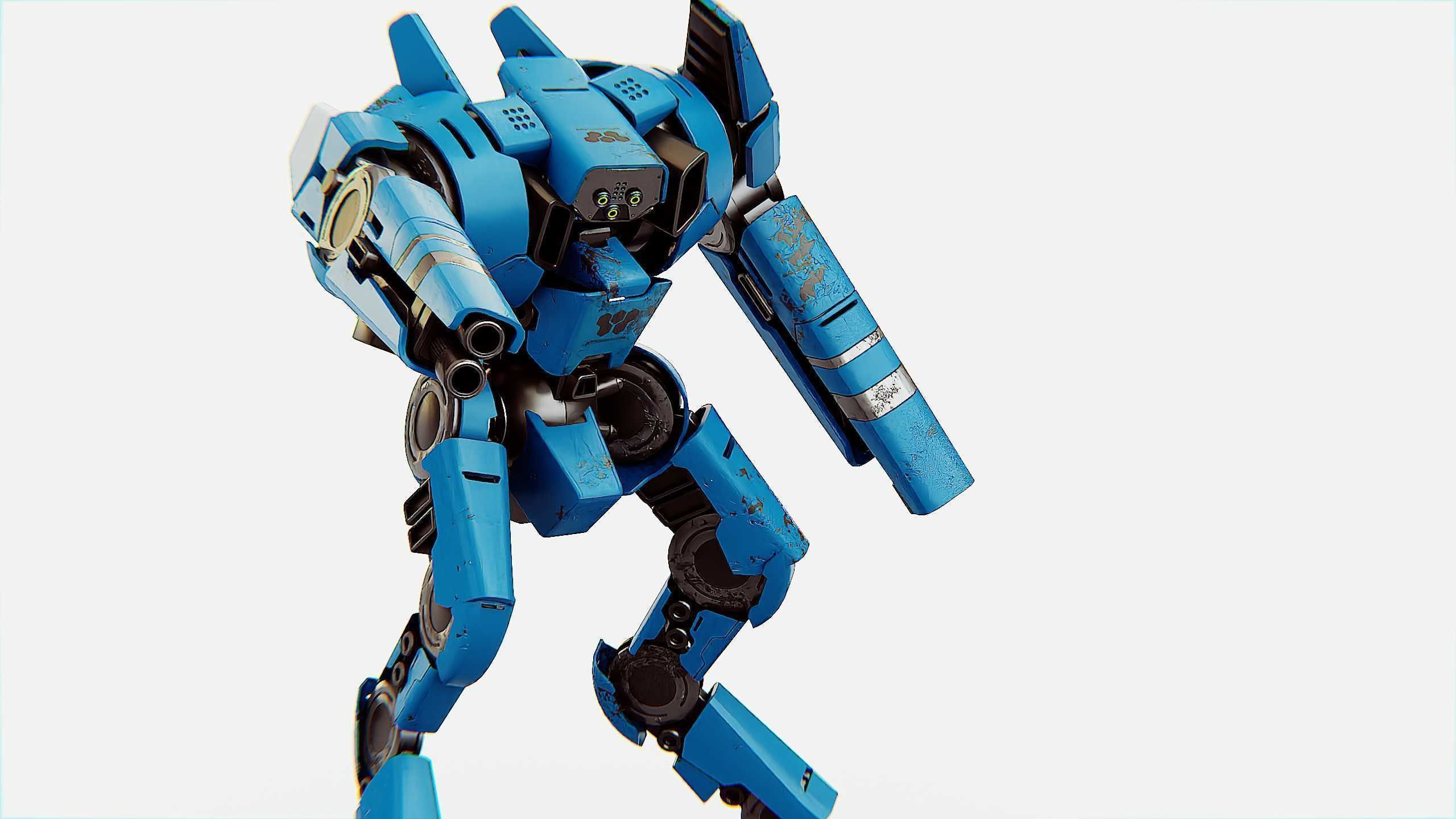 BATTLE DROID DOMIAN Rigged for Unreal Engine - Unity - MIXAMO 3D model_21