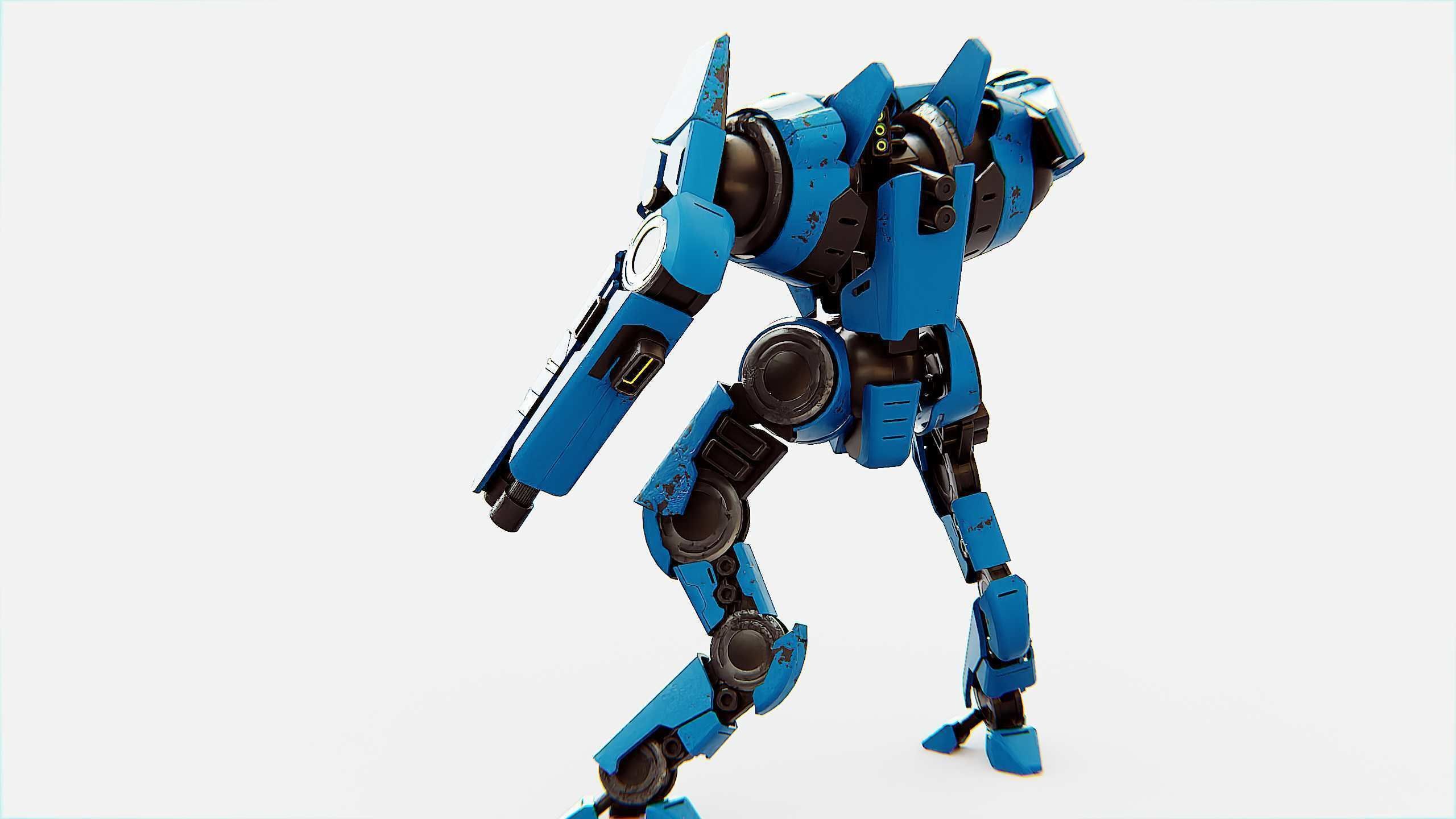 BATTLE DROID DOMIAN Rigged for Unreal Engine - Unity - MIXAMO 3D model_10