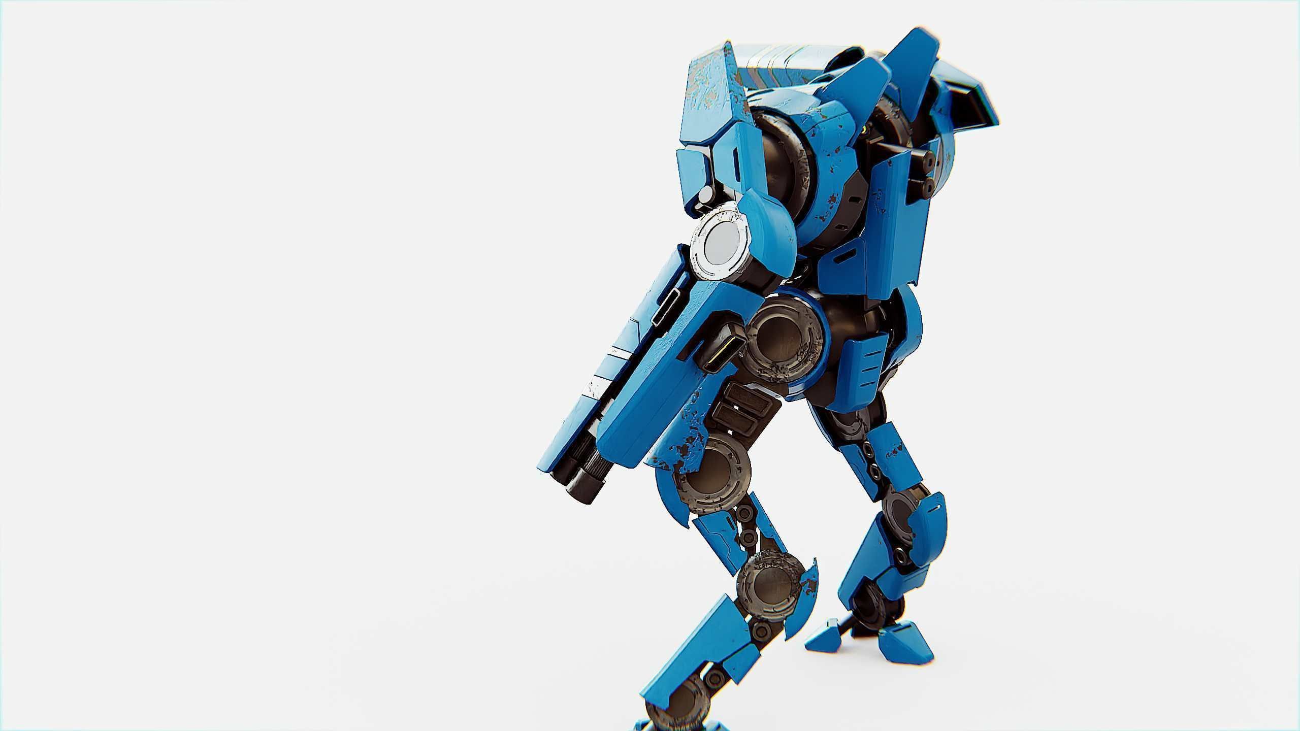 BATTLE DROID DOMIAN Rigged for Unreal Engine - Unity - MIXAMO 3D model_9