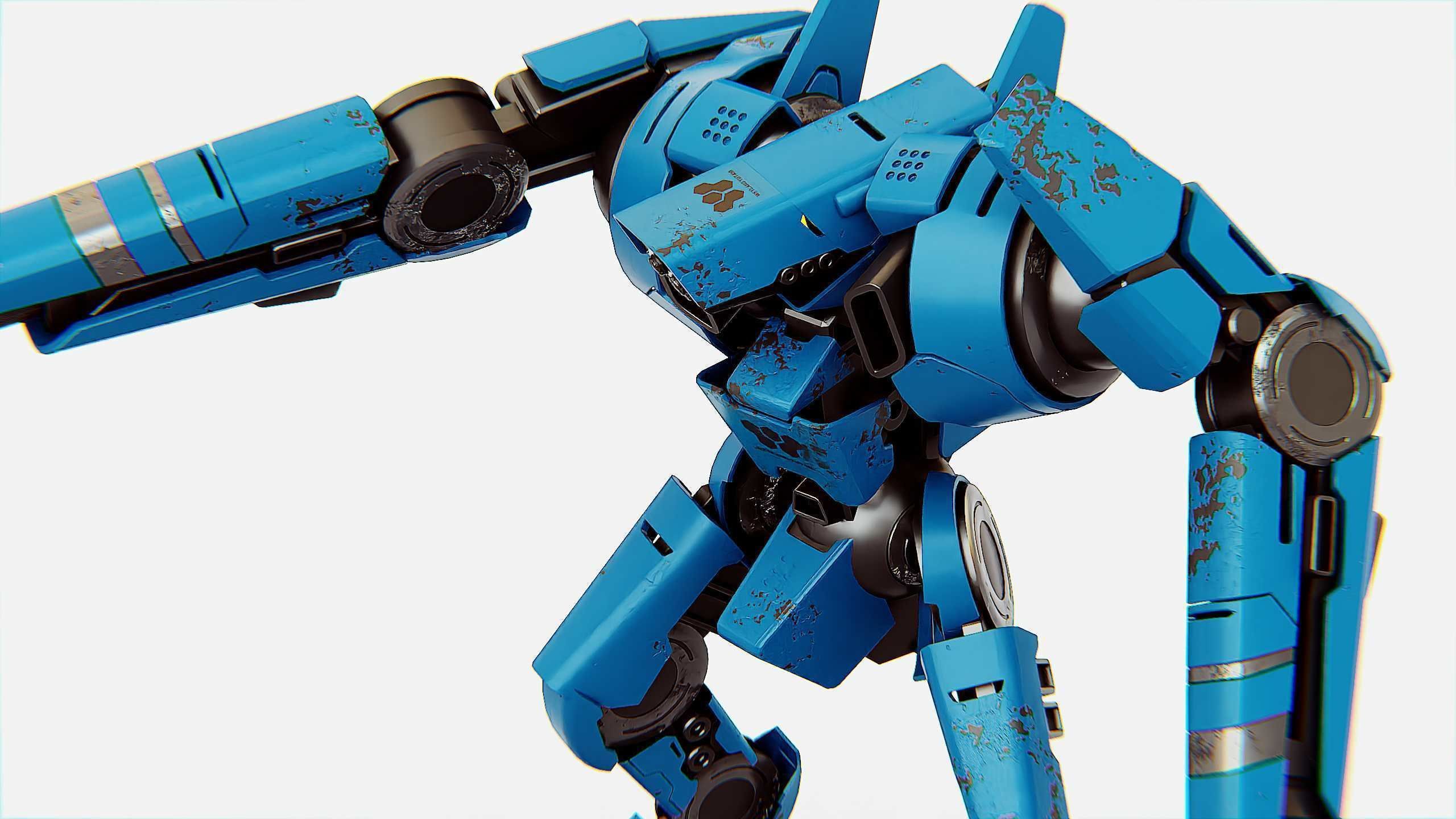 BATTLE DROID DOMIAN Rigged for Unreal Engine - Unity - MIXAMO 3D model_24