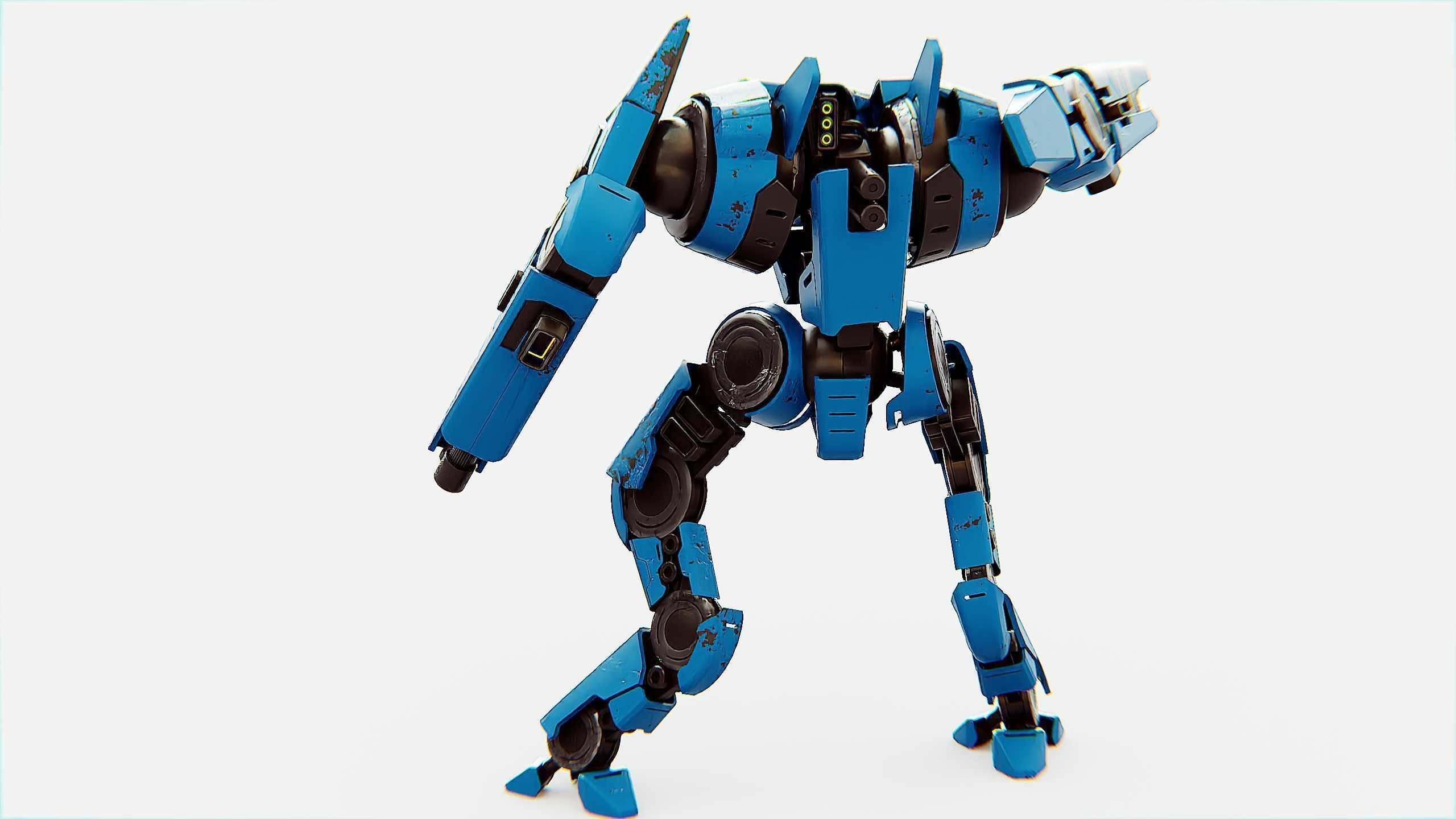 BATTLE DROID DOMIAN Rigged for Unreal Engine - Unity - MIXAMO 3D model_11