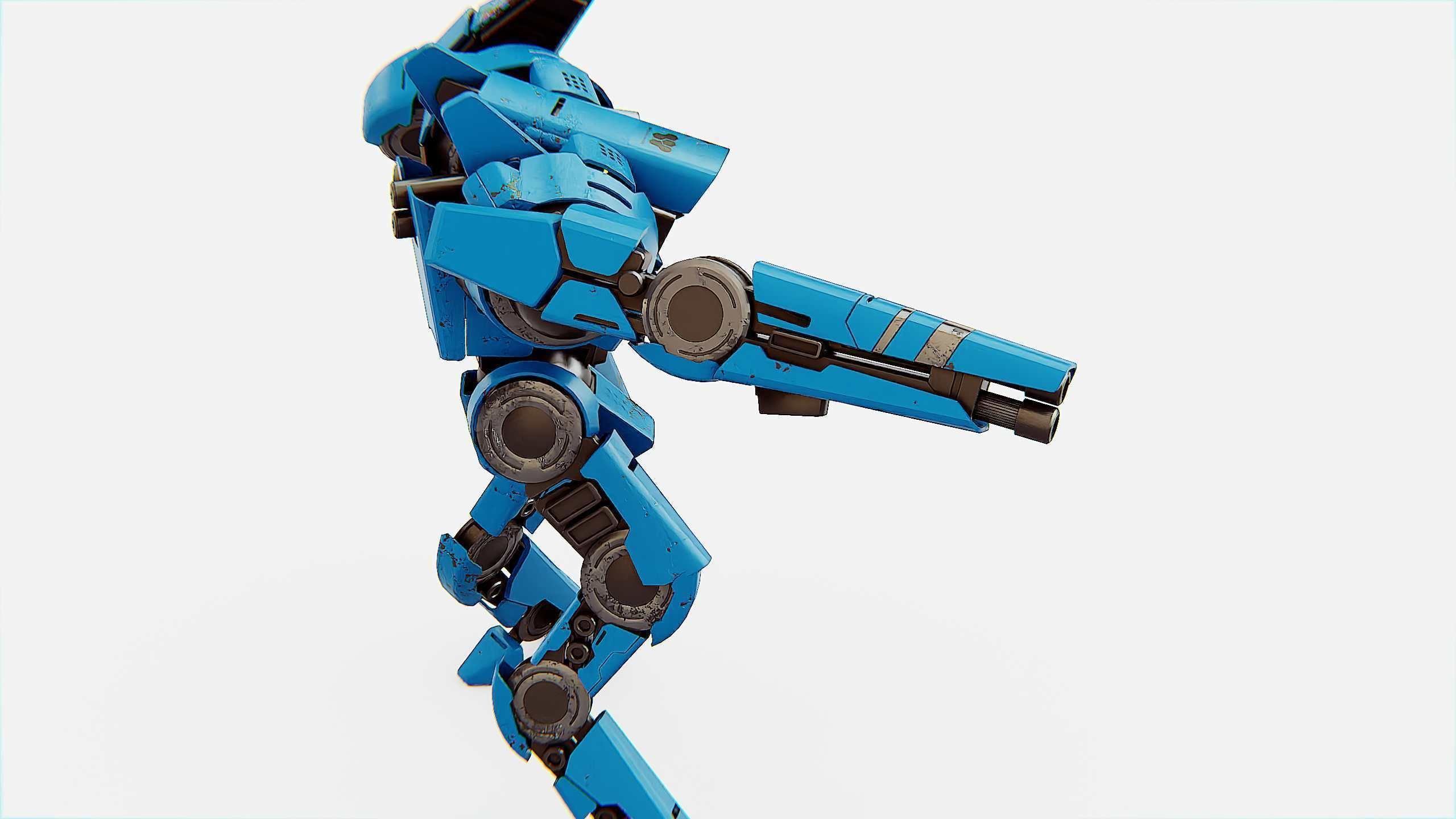 BATTLE DROID DOMIAN Rigged for Unreal Engine - Unity - MIXAMO 3D model_17