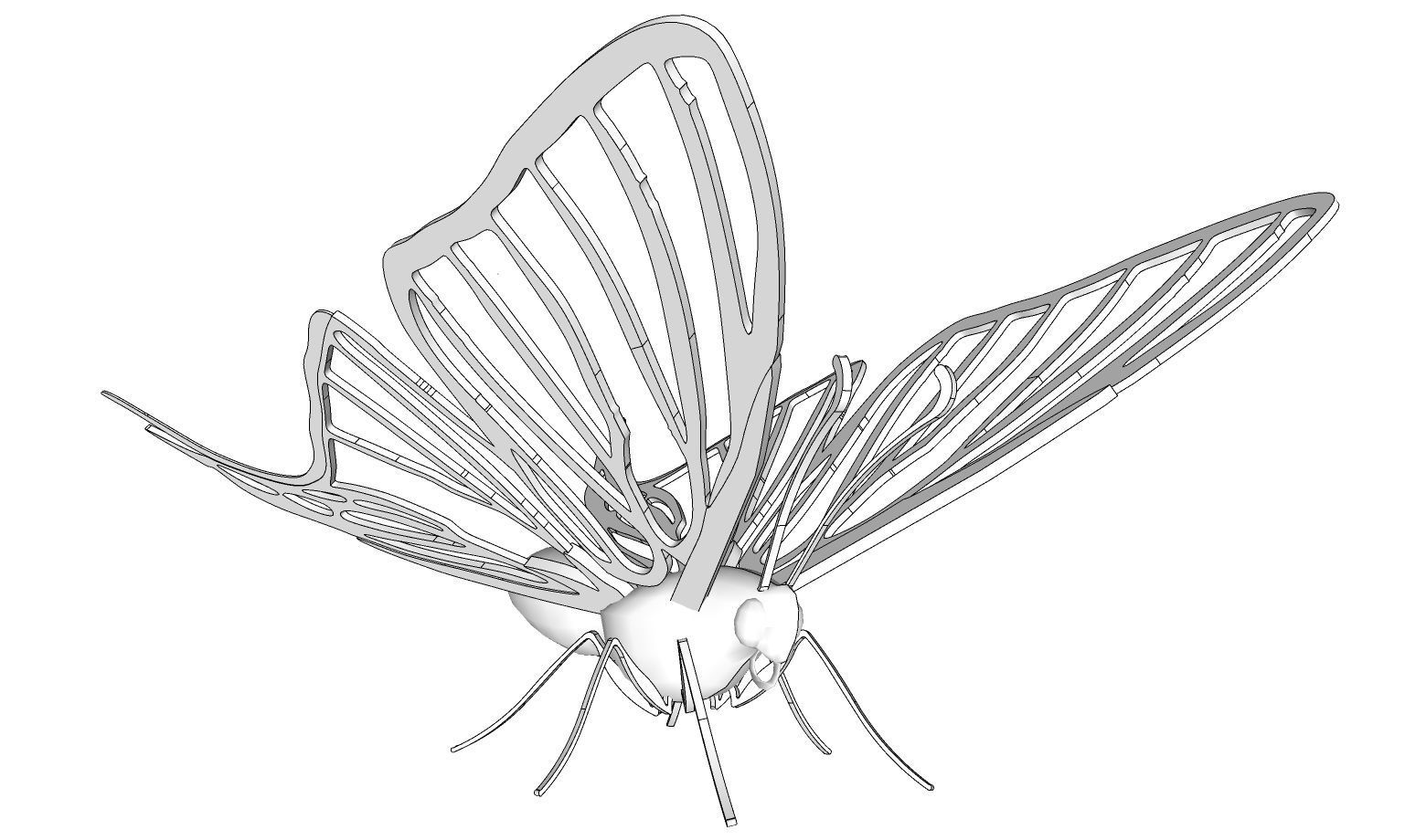 3D Printable Butterfly 3D print model_1