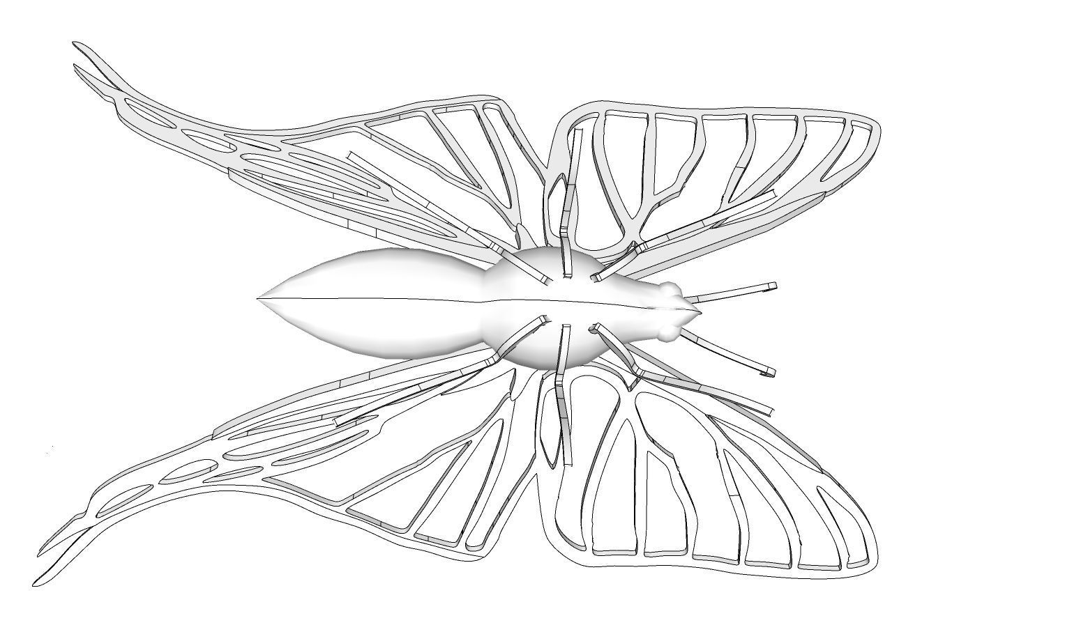 3D Printable Butterfly 3D print model_2
