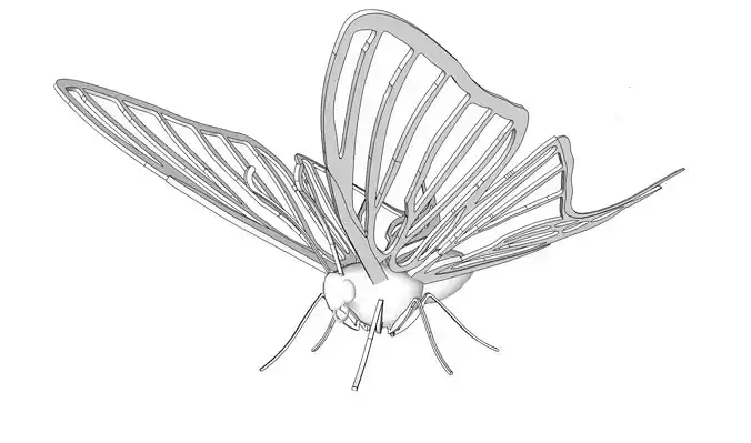 3D Printable Butterfly 3D print model