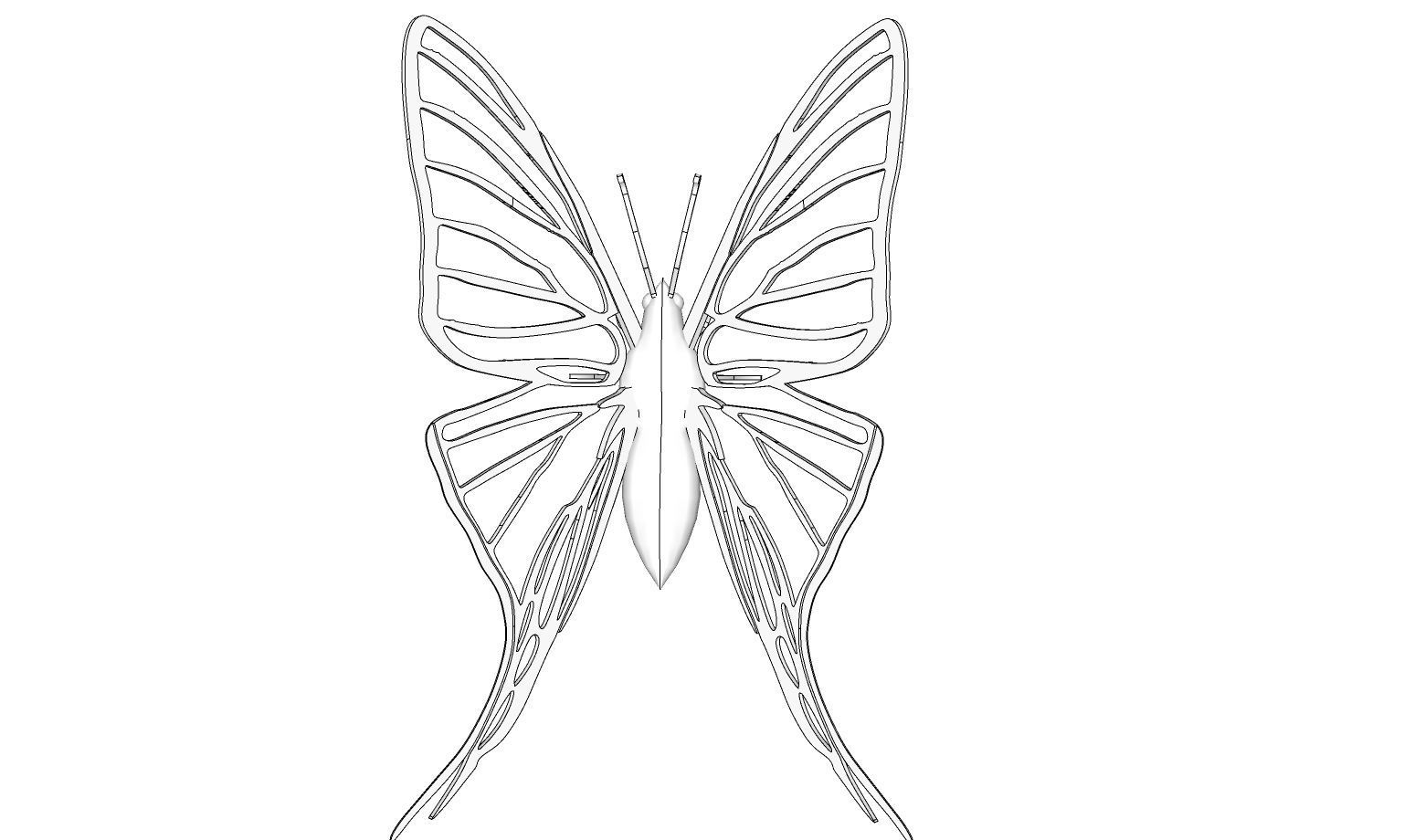 3D Printable Butterfly 3D print model_3