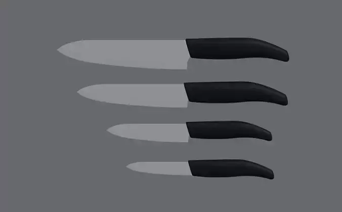 Ceramic Knives 3D model