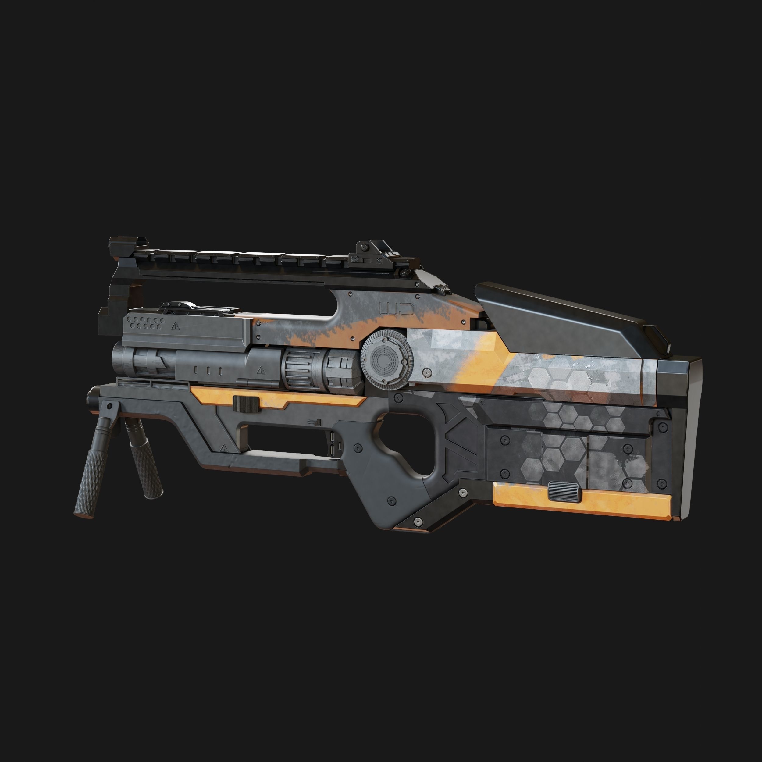 Apex Legends L-STAR EMG Replica cosplay props 3D print model_3