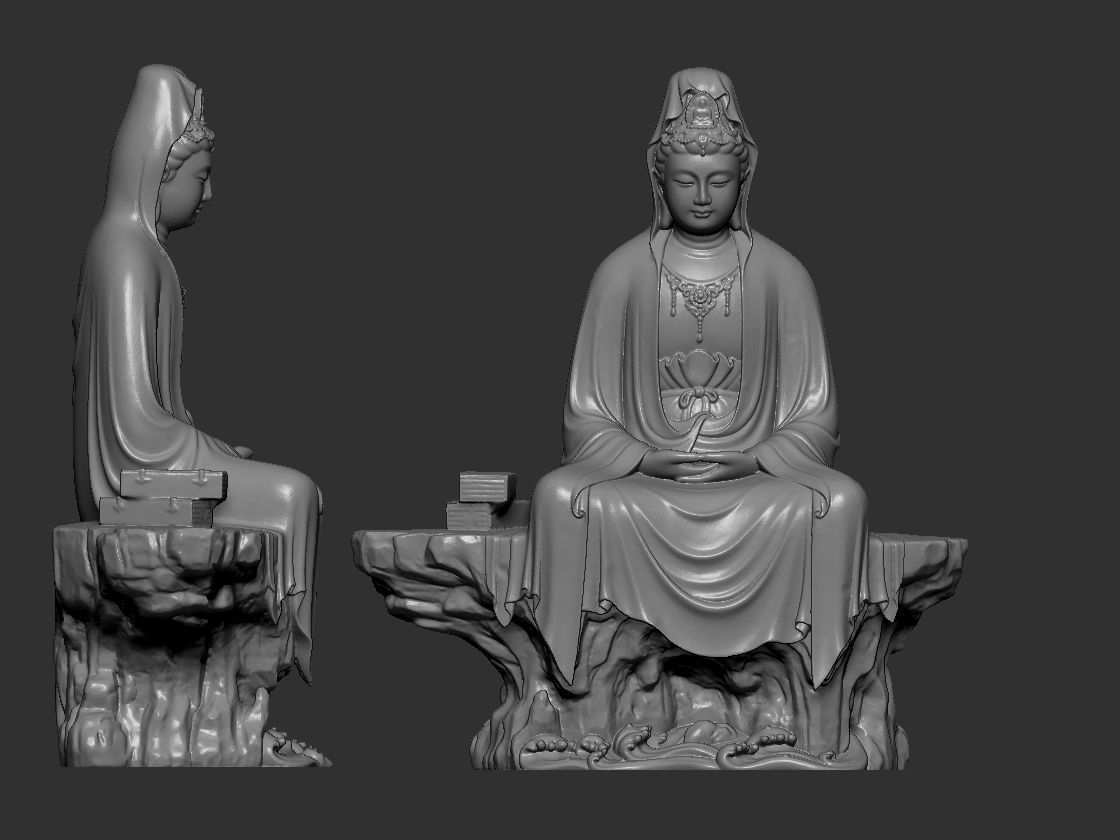 Guanyin 3D model 3D printable | CGTrader
