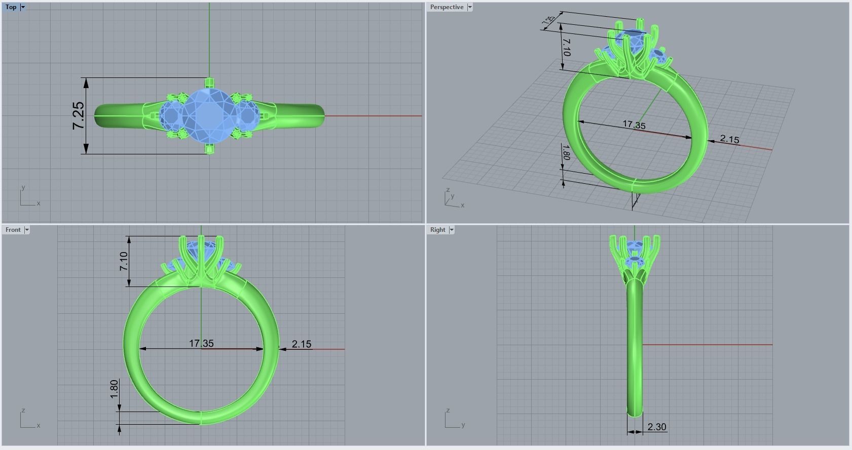 ring code 252 3D print model_1