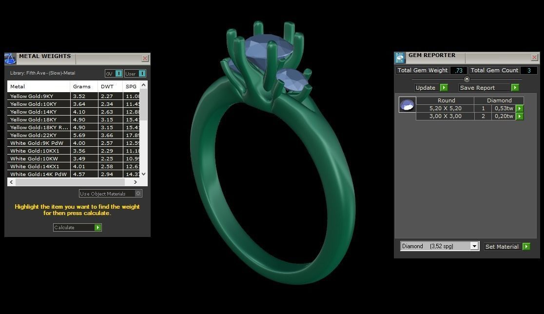 ring code 252 3D print model_2