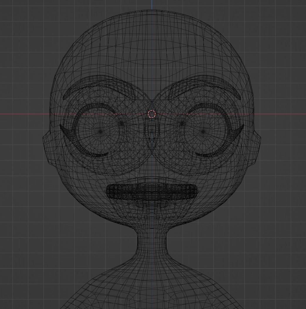 Base Mesh Anime Style A Pose Model 3D model_13
