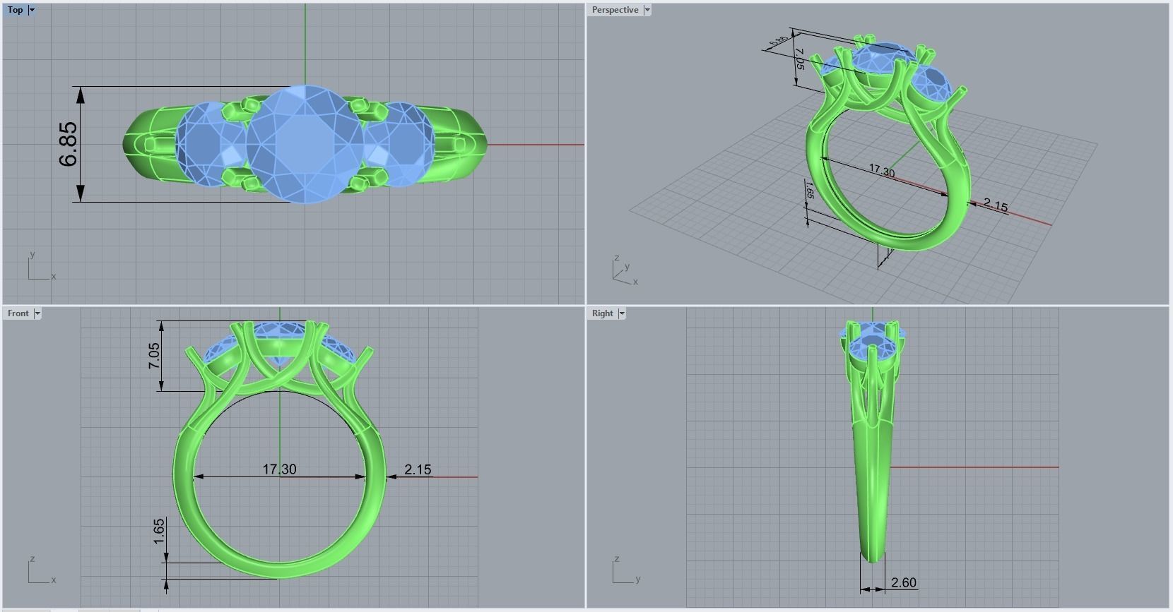 ring code 249 3D print model_1