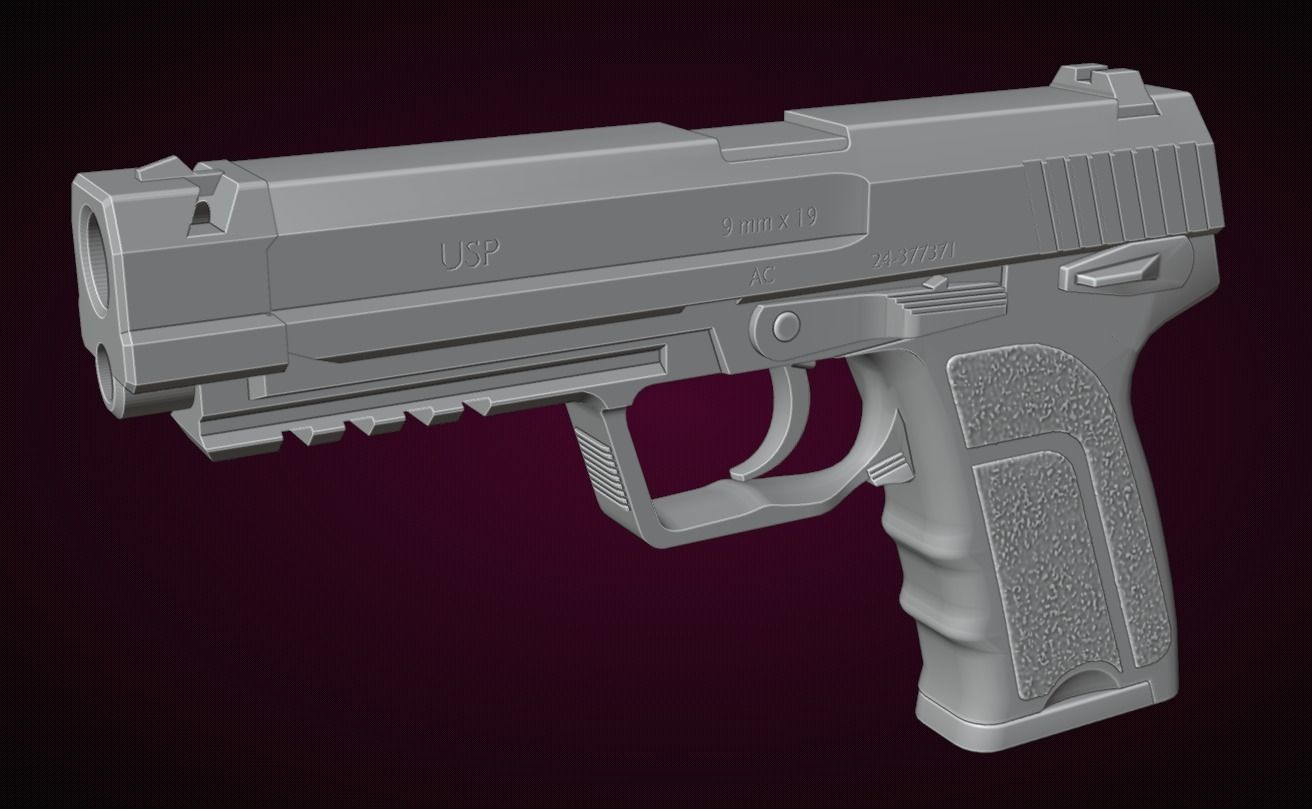 SG-09 R  Resident Evil 4 Remake Leon 3D print model_6