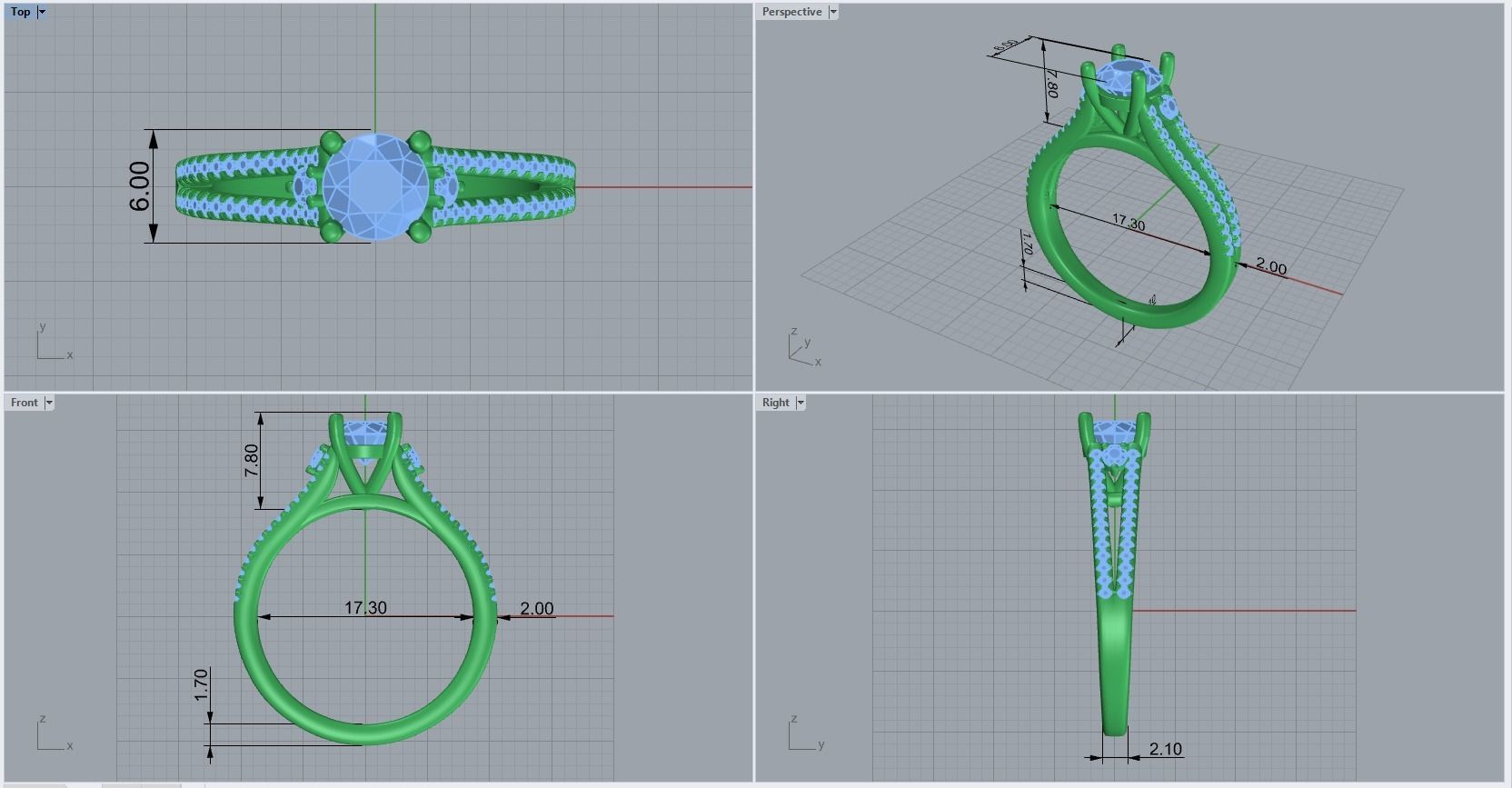 ring code 242 3D print model_1