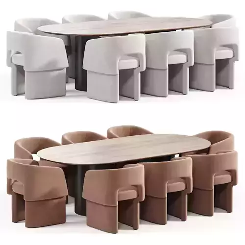 Morrell Dining Chair and Vida conference table