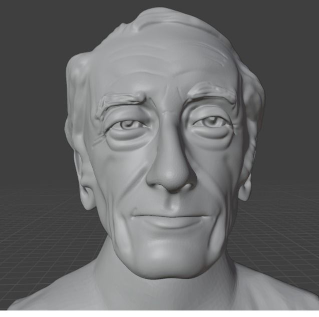 Jacques Cousteau 3D print model_1