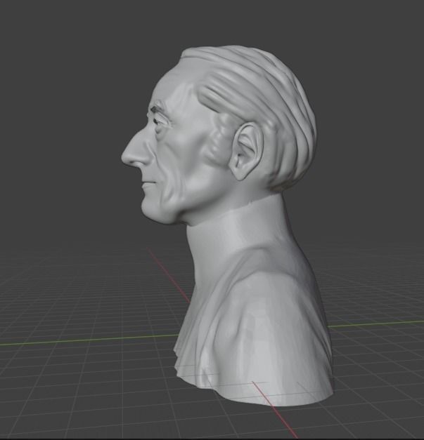Jacques Cousteau 3D print model_2