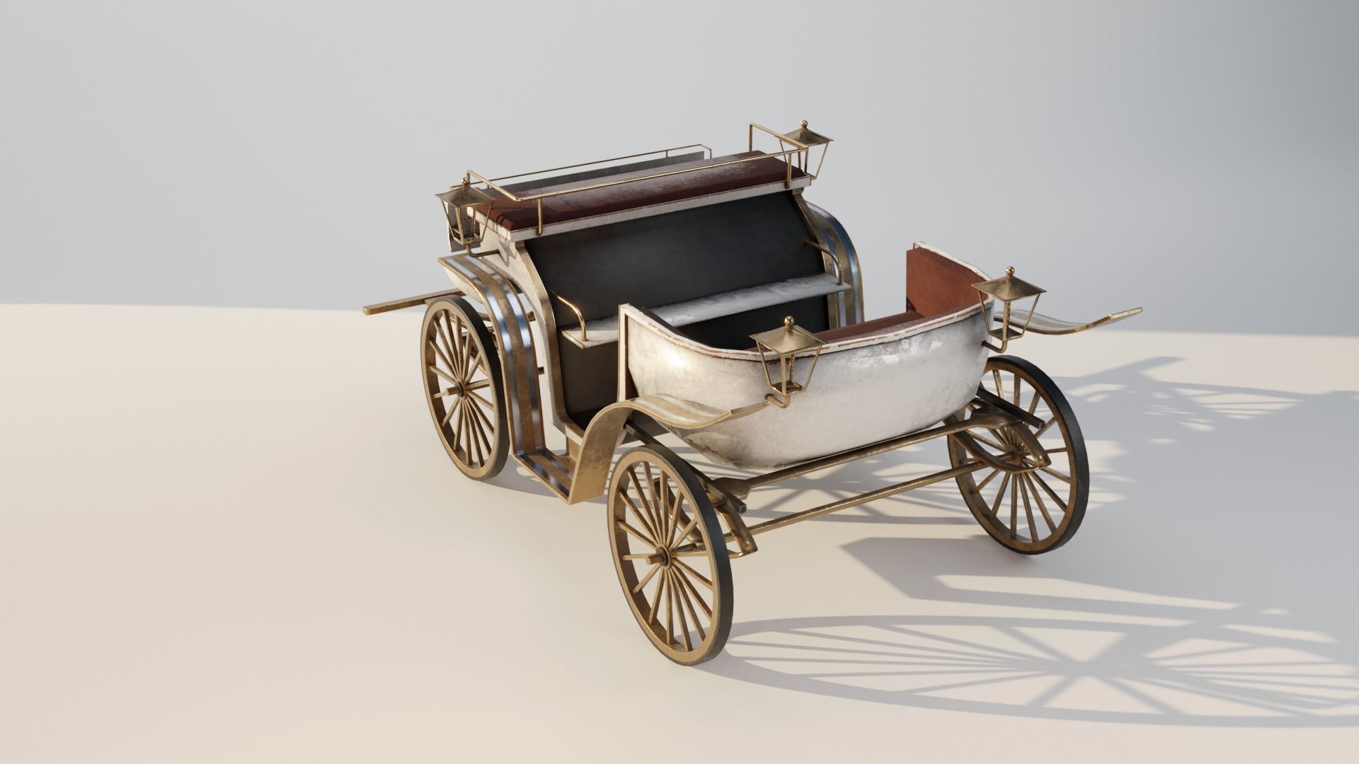 HORSE CARRIAGE 3D model_9