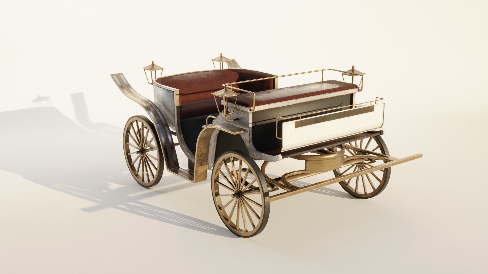 HORSE CARRIAGE 3D model_7