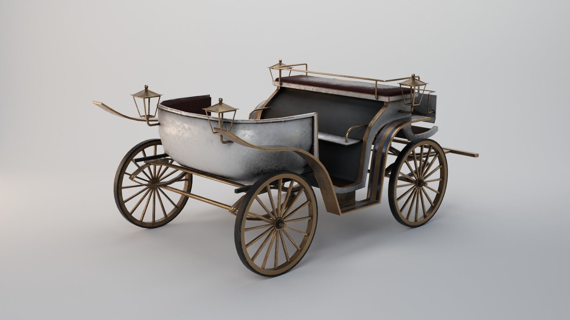 HORSE CARRIAGE 3D model_8