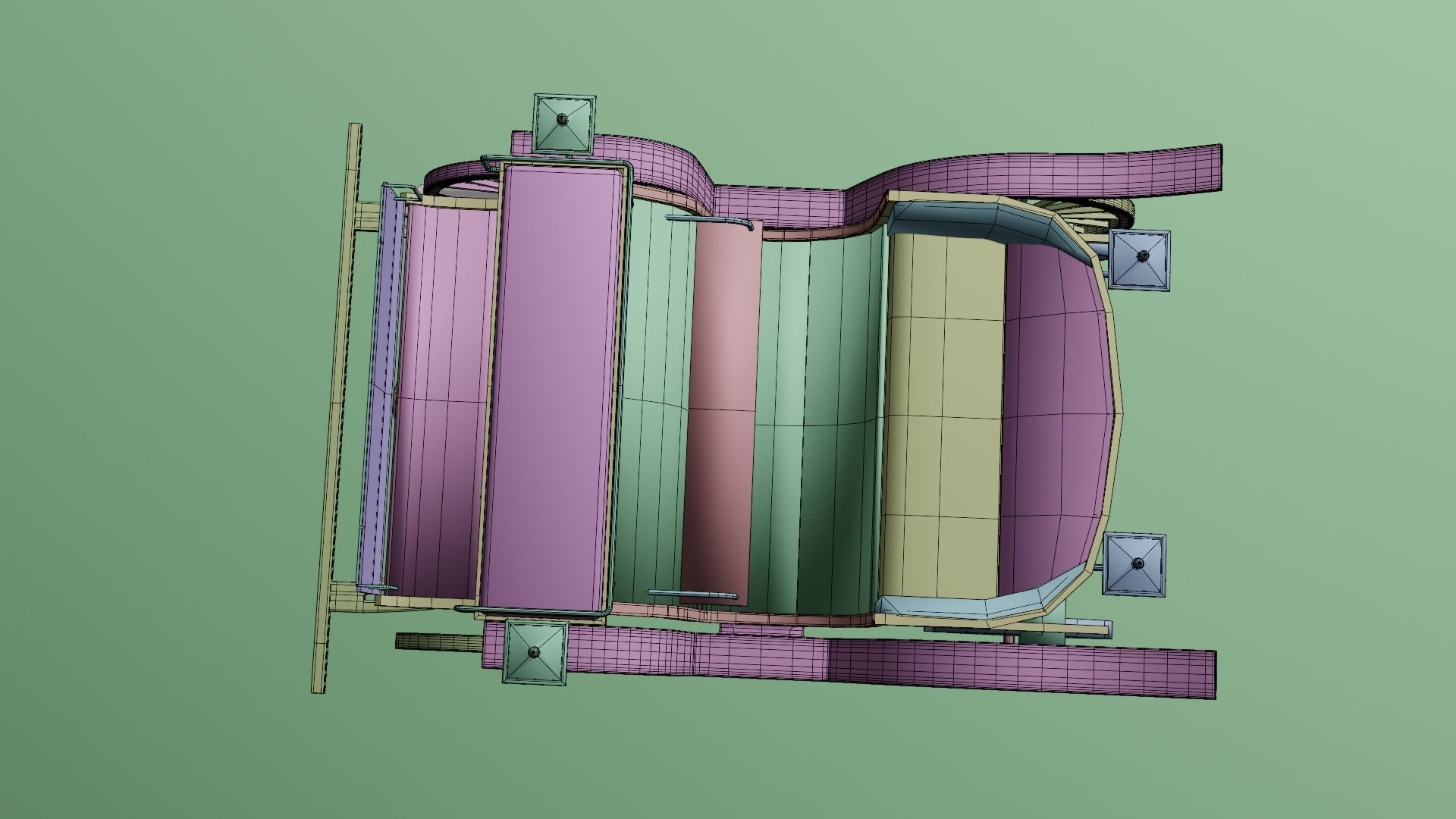 HORSE CARRIAGE 3D model_14