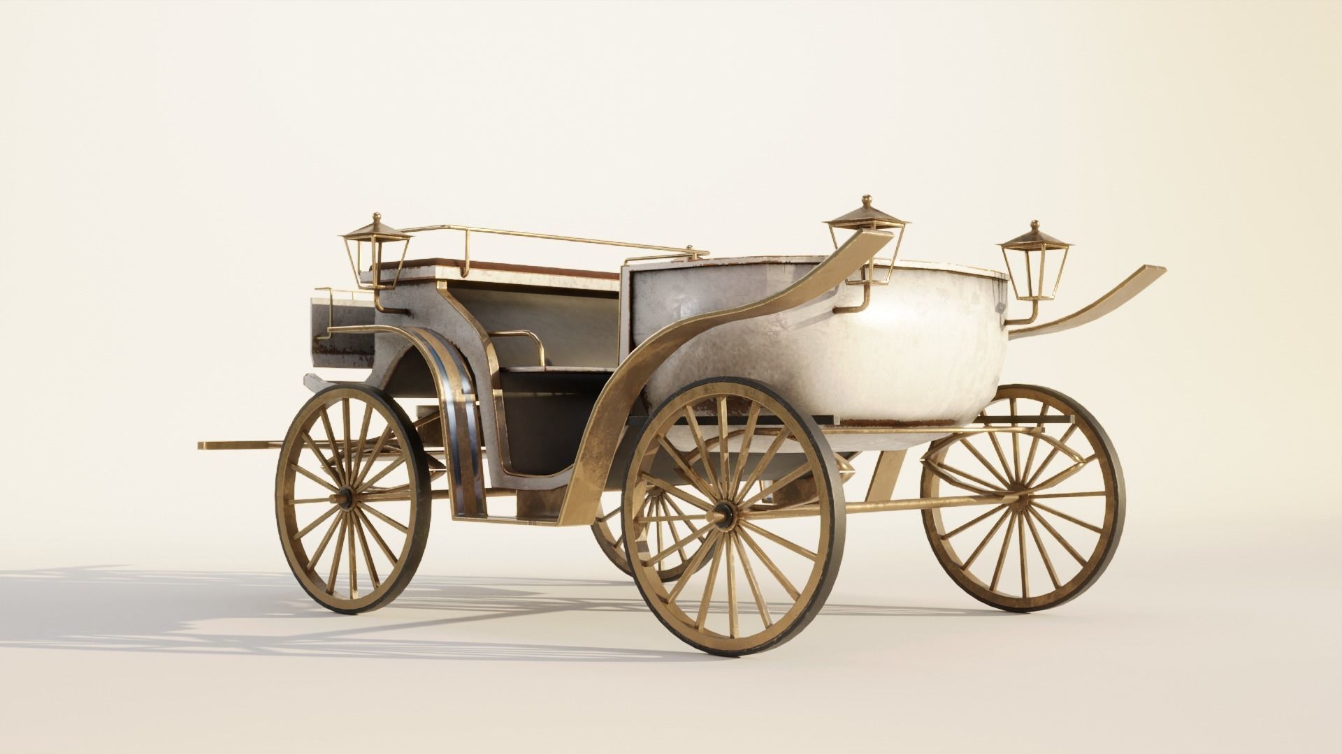 HORSE CARRIAGE 3D model_3