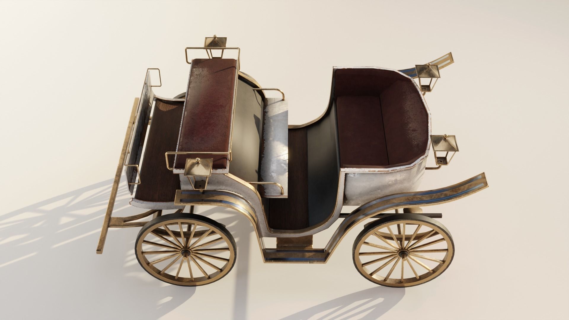 HORSE CARRIAGE 3D model_1
