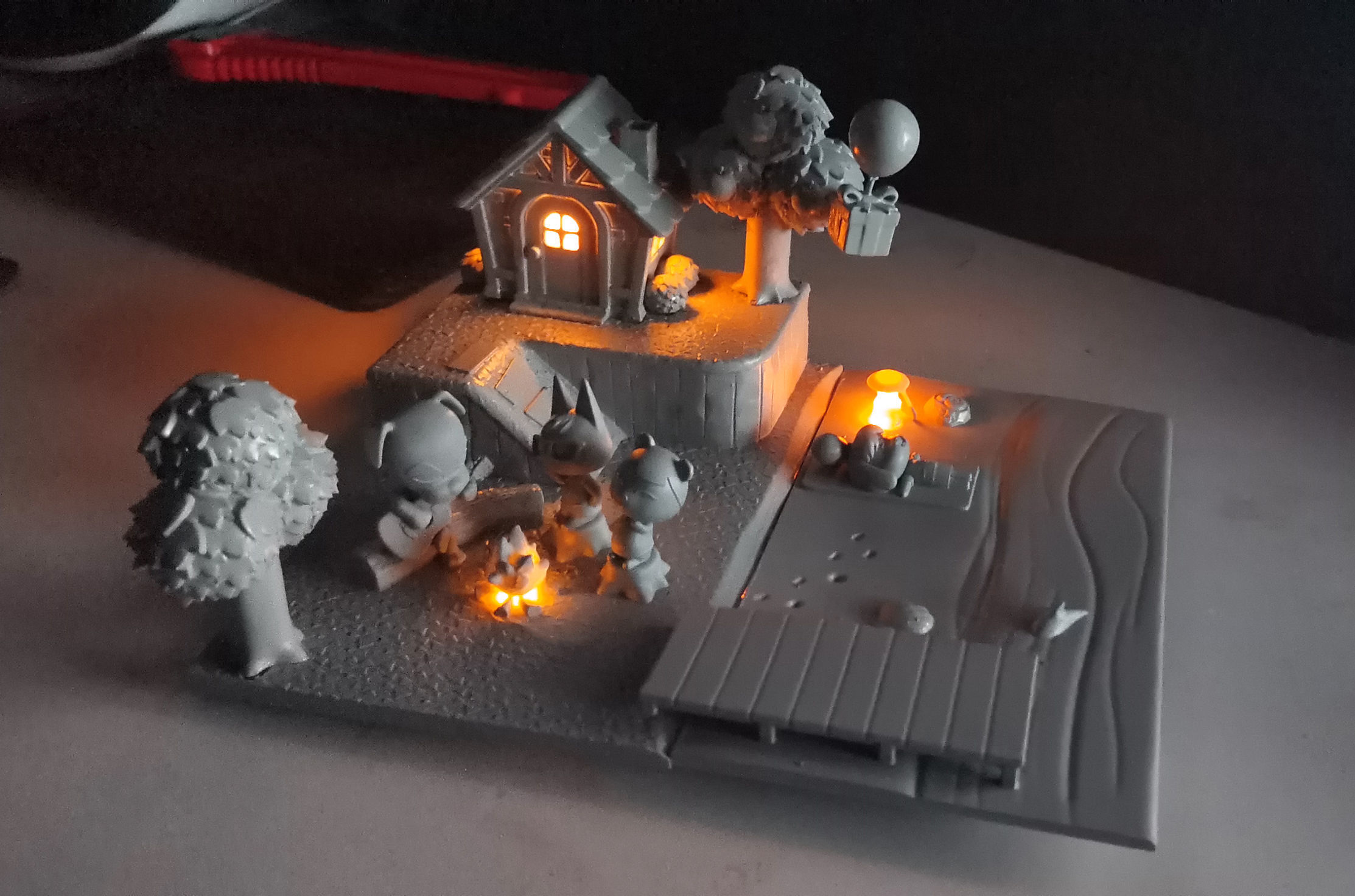 Animal Crossing Diorama 3D Printing Sculpture 3D model 3D printable