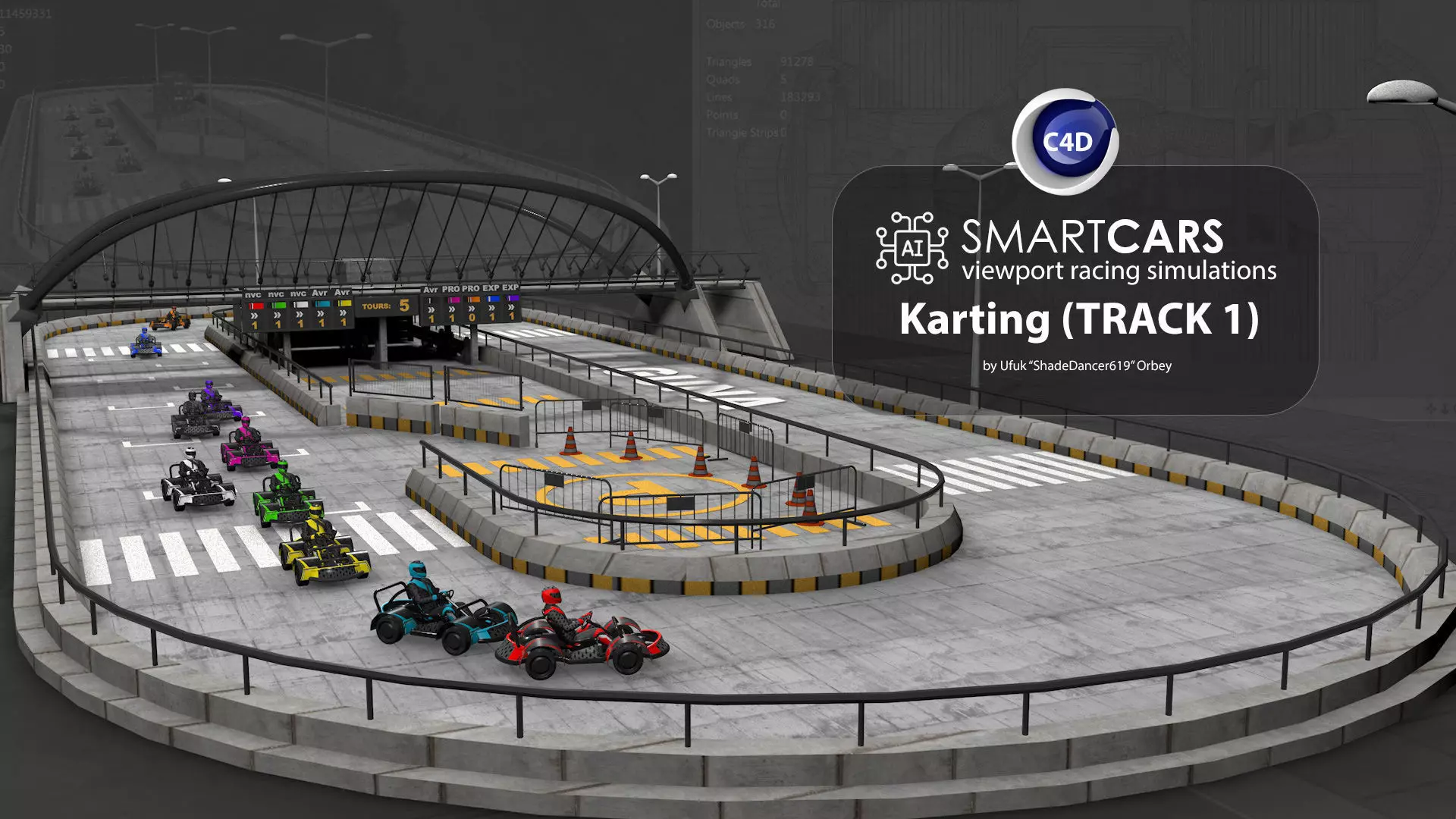 SmartCARS AI Karting Simulations 1 3D model_0