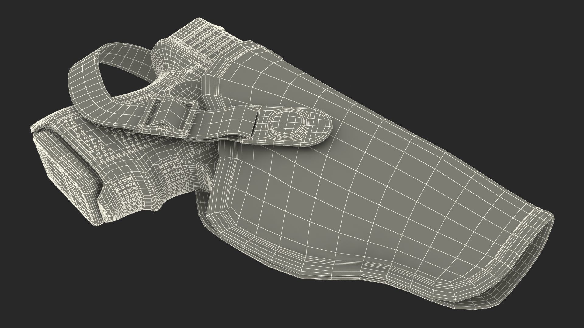 Glock 26 and Tactical Nylon Holster 3D model_28