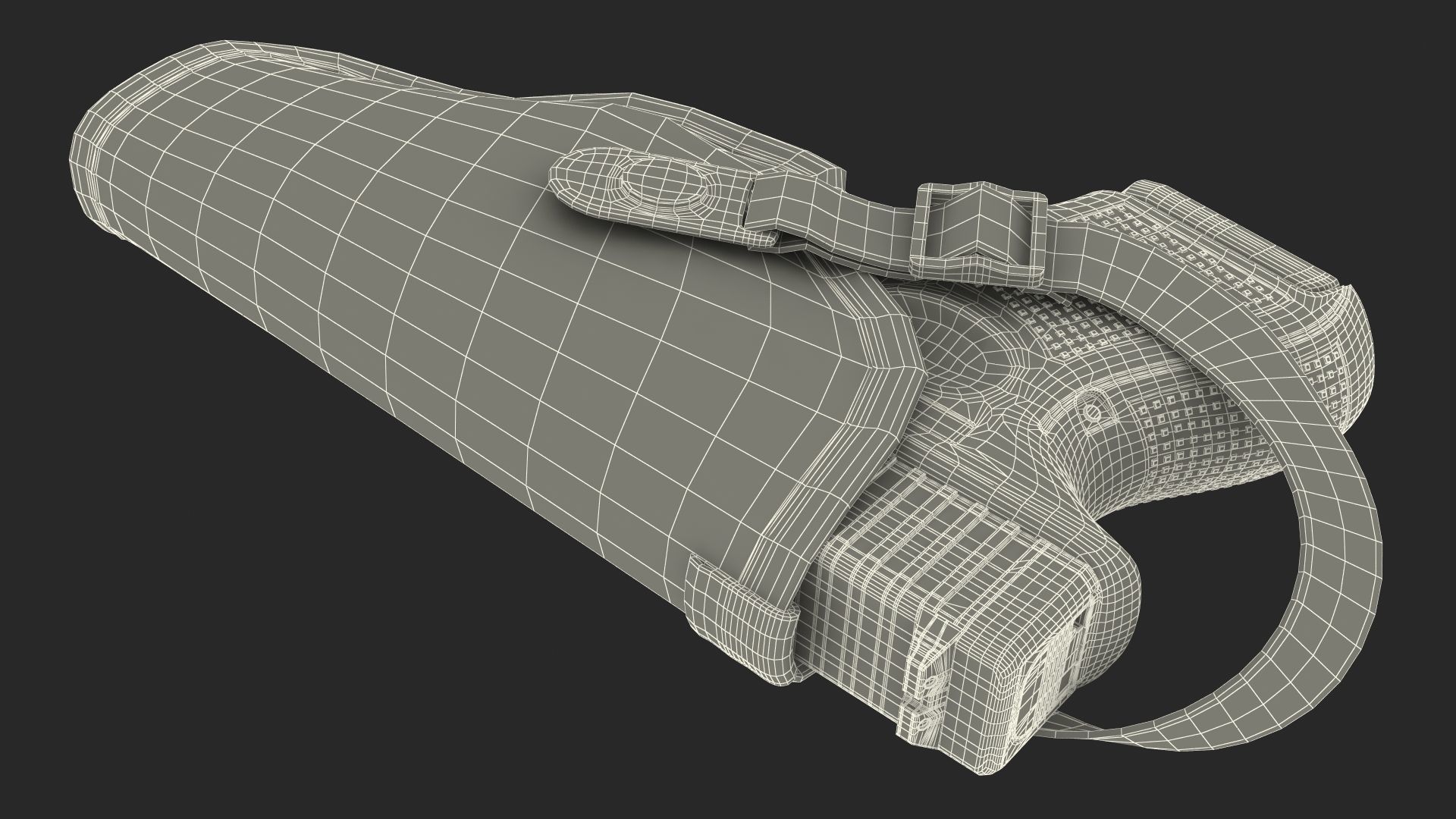 Glock 26 and Tactical Nylon Holster 3D model_29