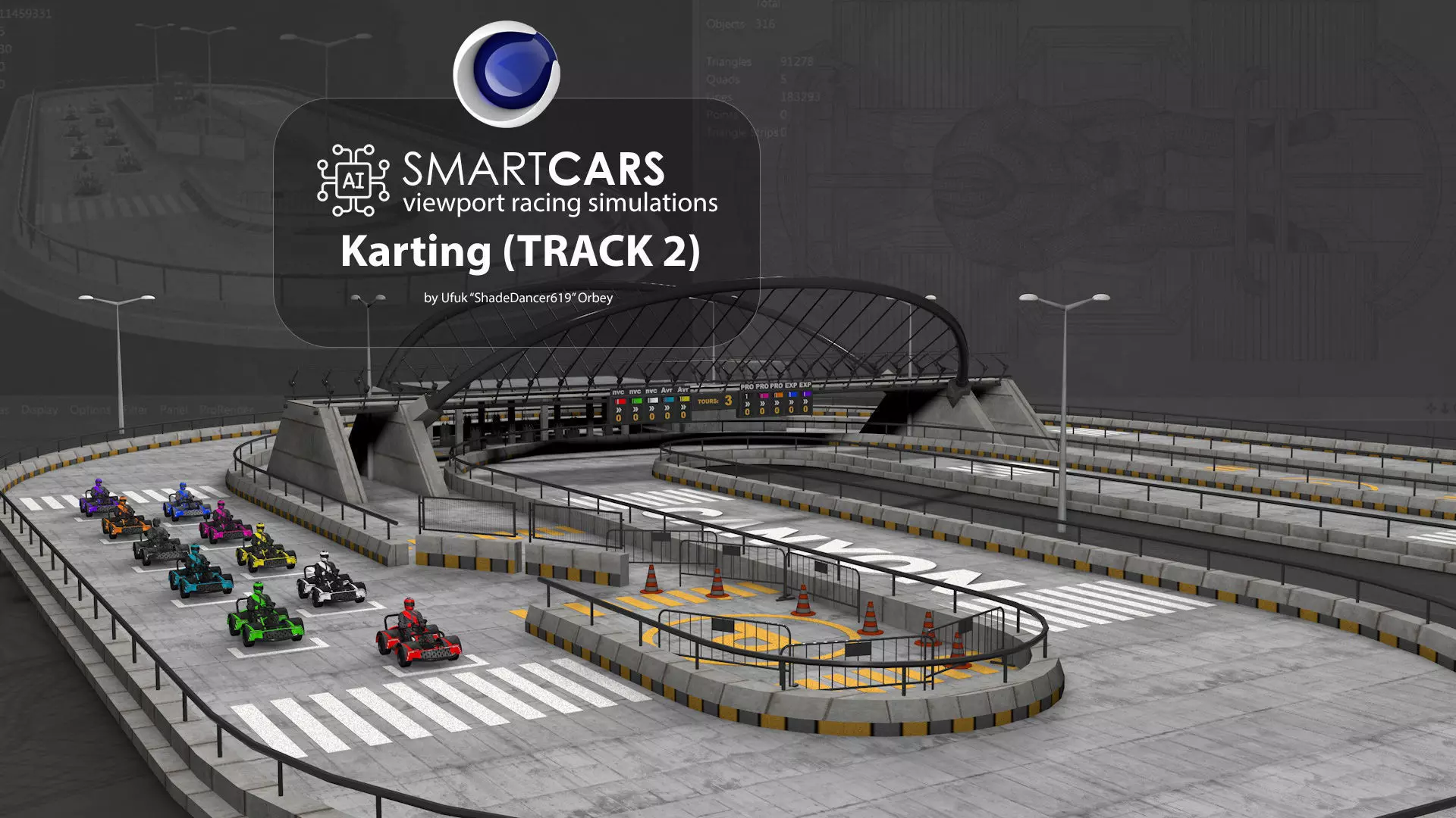 SmartCARS AI Karting Simulations 2 3D model_0
