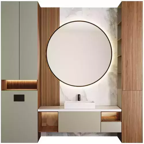 Bathroom Furniture 03-Vigo Faucet 3D model