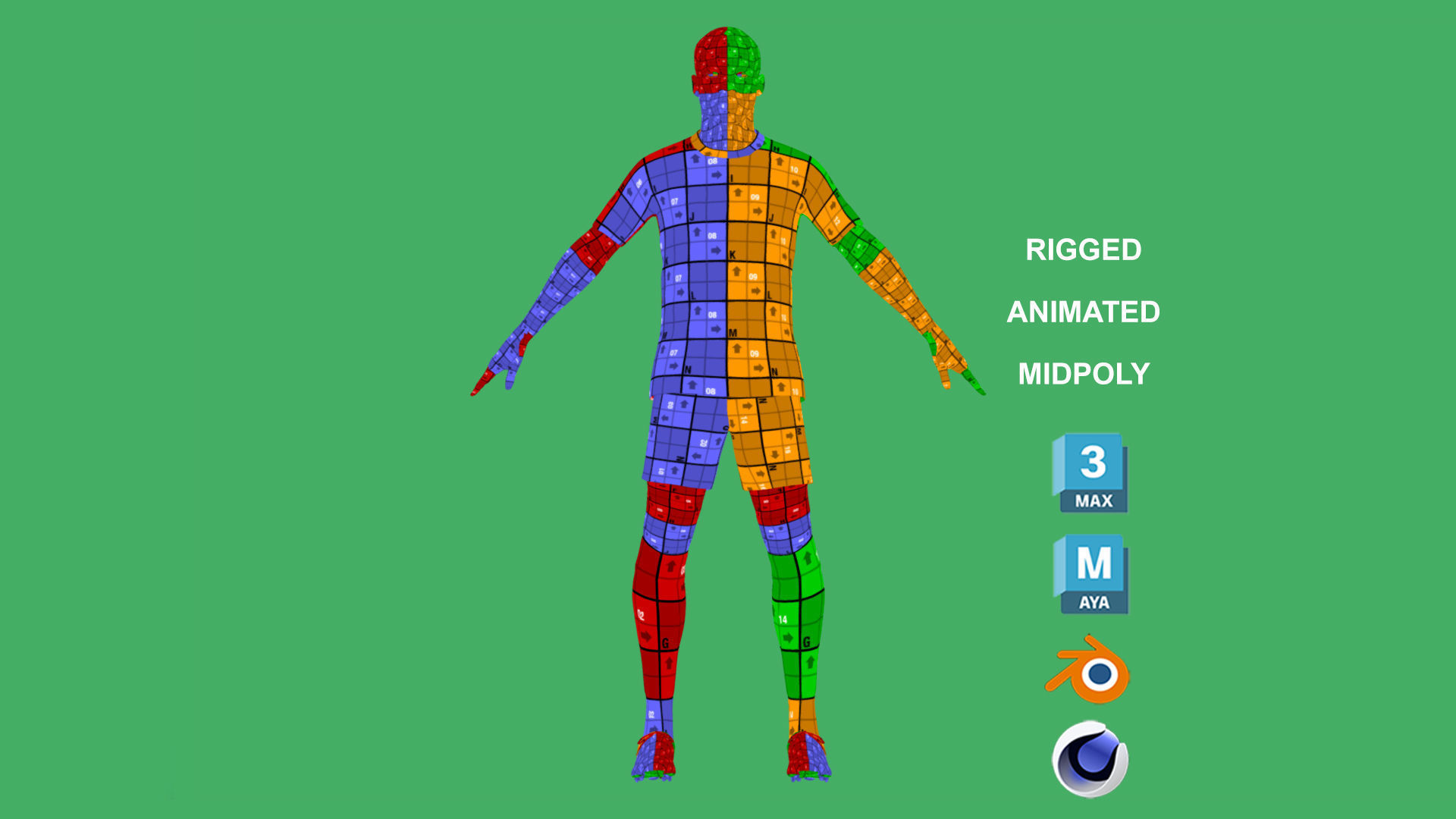 3D Rigged Timothy Weah Juventus 2024 3D model_5