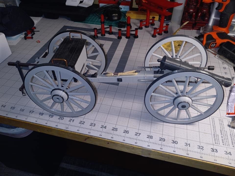 STL files to 3D print a model civil war cannon 3D print model_11