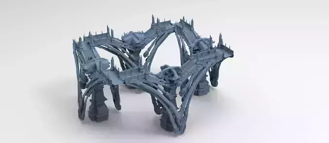 Art deco Abstract bridge  